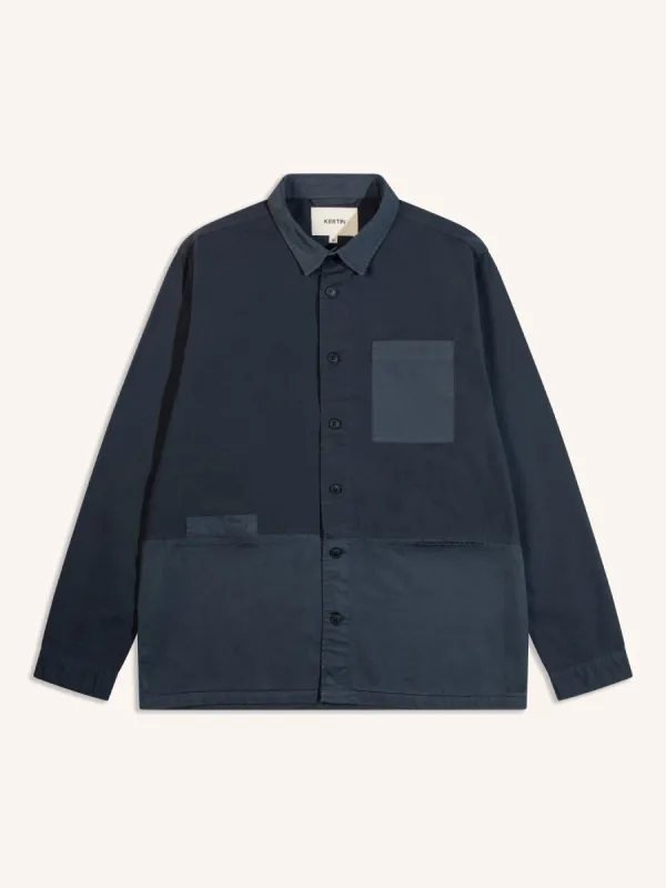 Rosyth Overshirt in Midnight made by Kestin