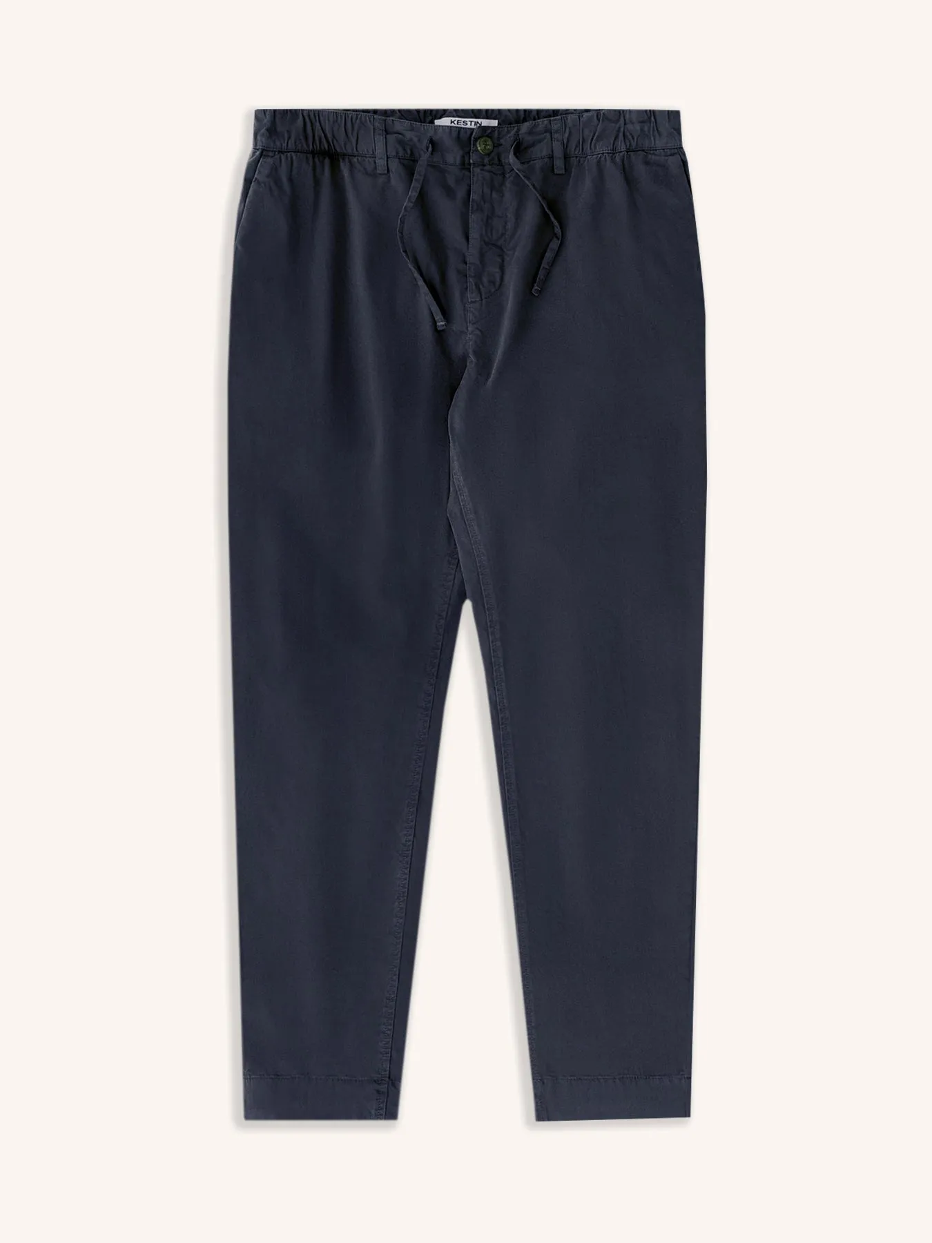 Inverness Trouser in Navy Cotton Twill sold by Kestin