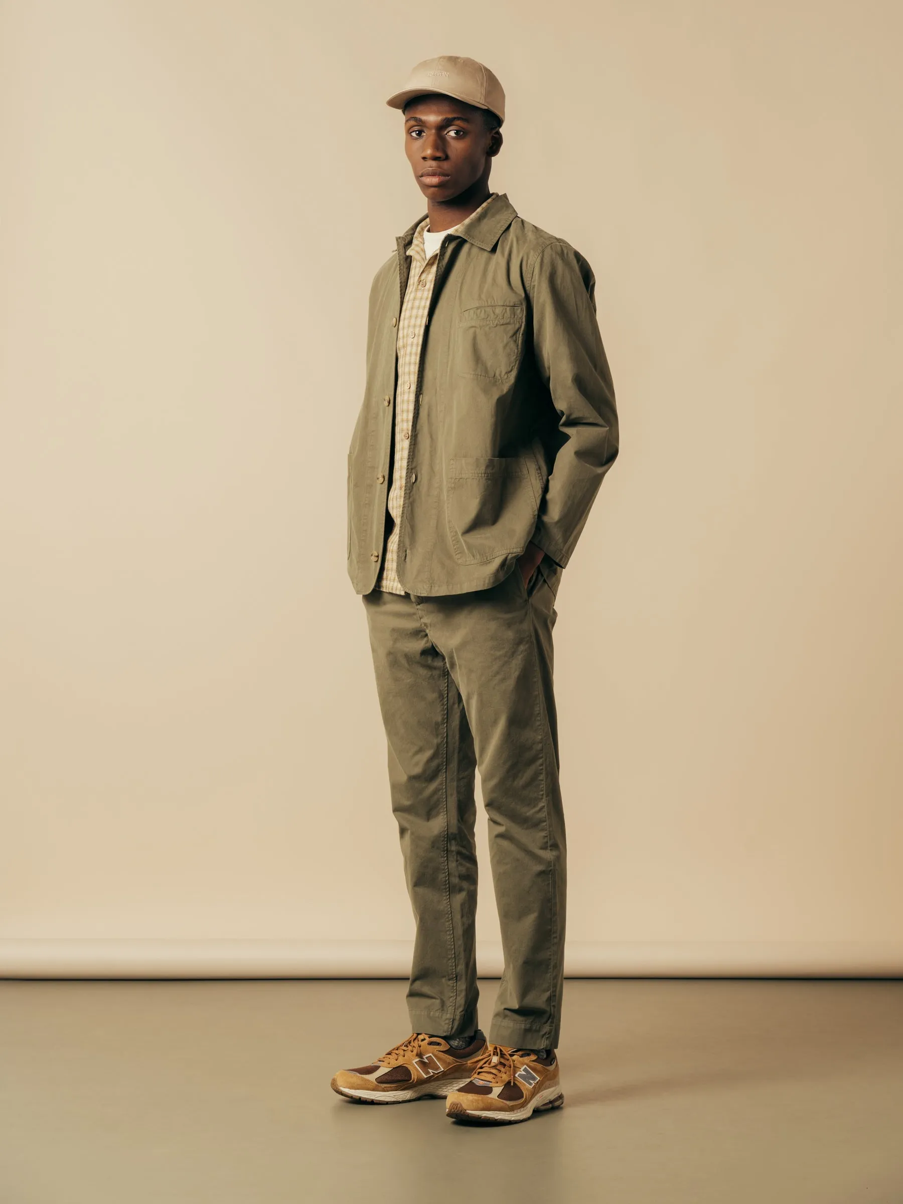Huntly Jacket in Olive Cotton Twill sold by Kestin product image thumbnail 3
