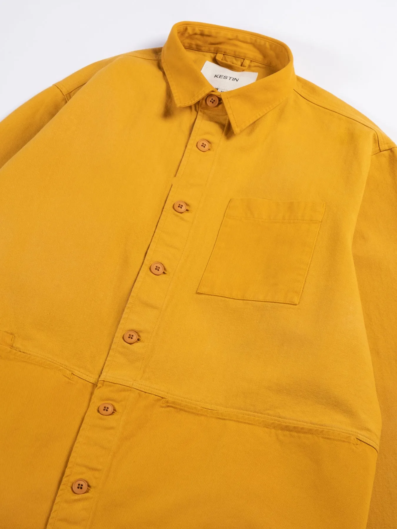 Rosyth Overshirt in Ochre Cotton Ripstop sold by Kestin product image thumbnail 5
