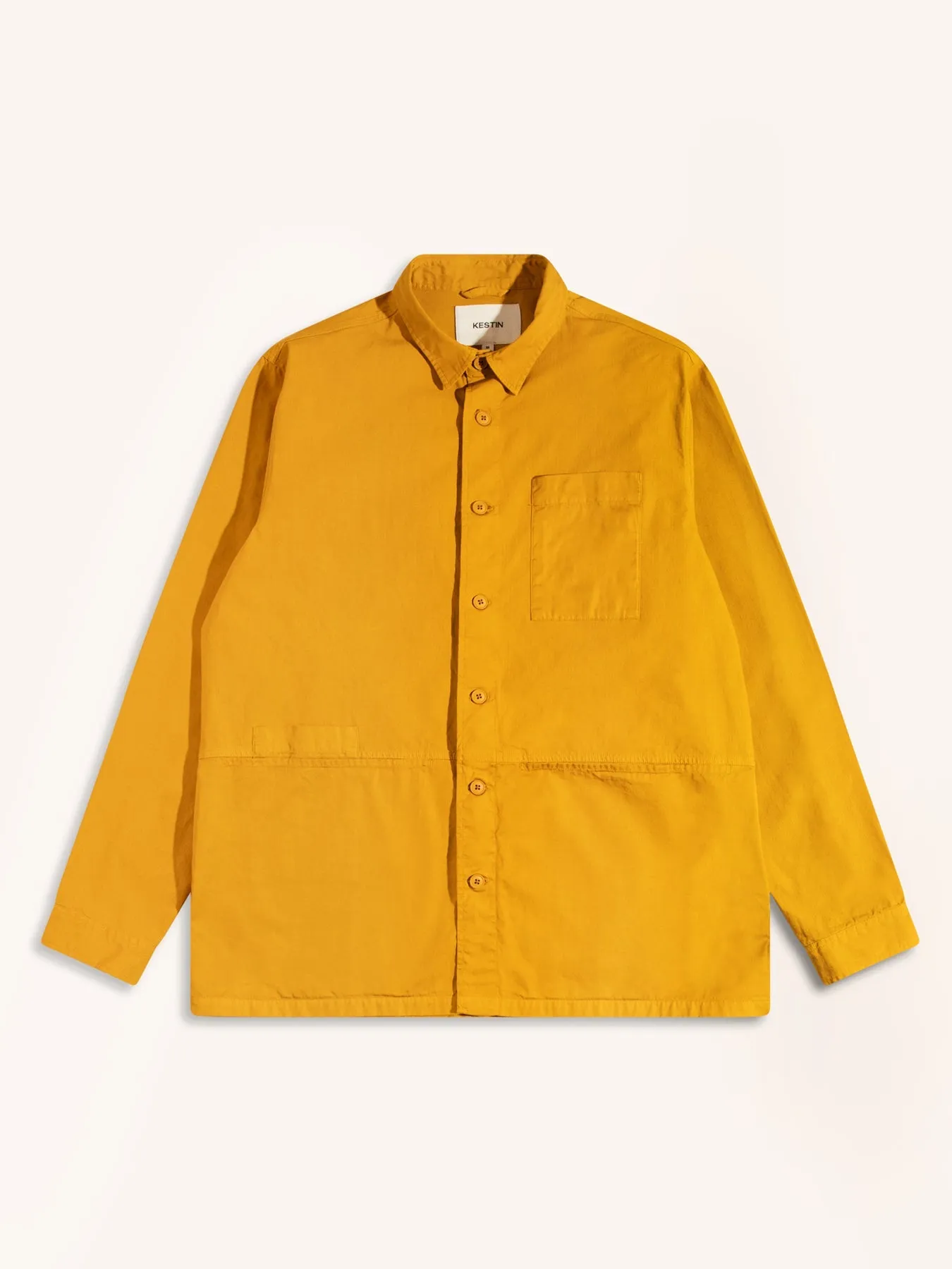 Rosyth Overshirt in Ochre Cotton Ripstop sold by Kestin