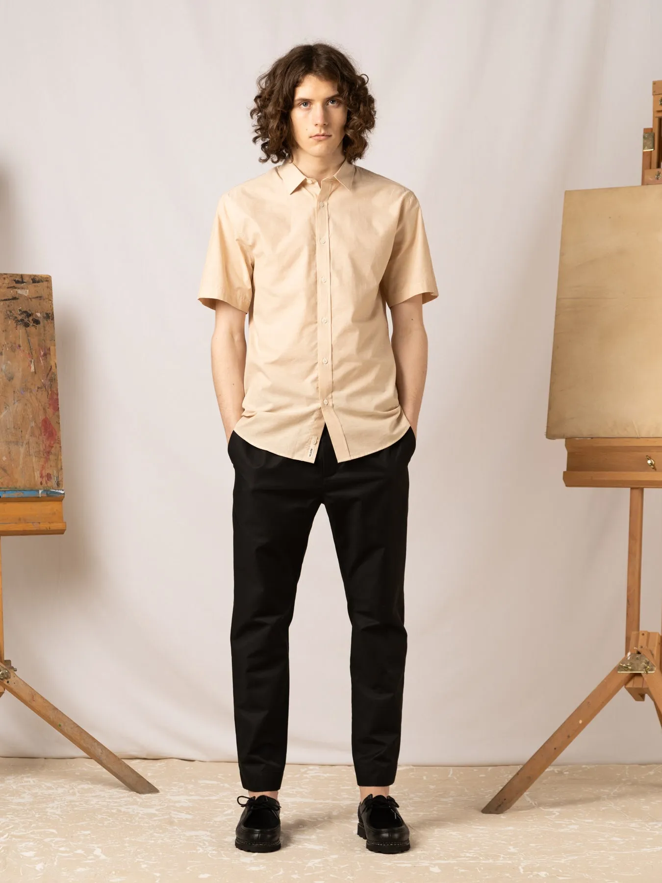 Aberlady Shirt in Sand Pineapple Cloth sold by Kestin product image thumbnail 2