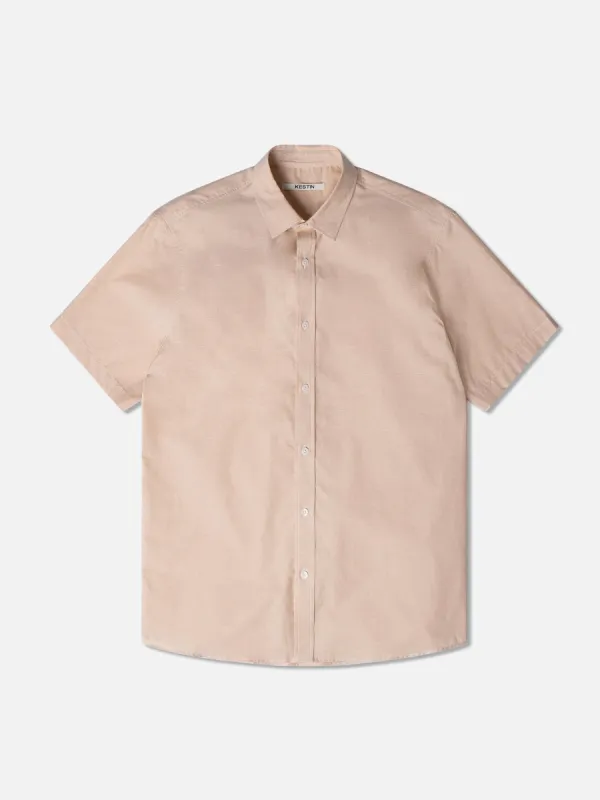 Aberlady Shirt in Sand Pineapple Cloth sold by Kestin