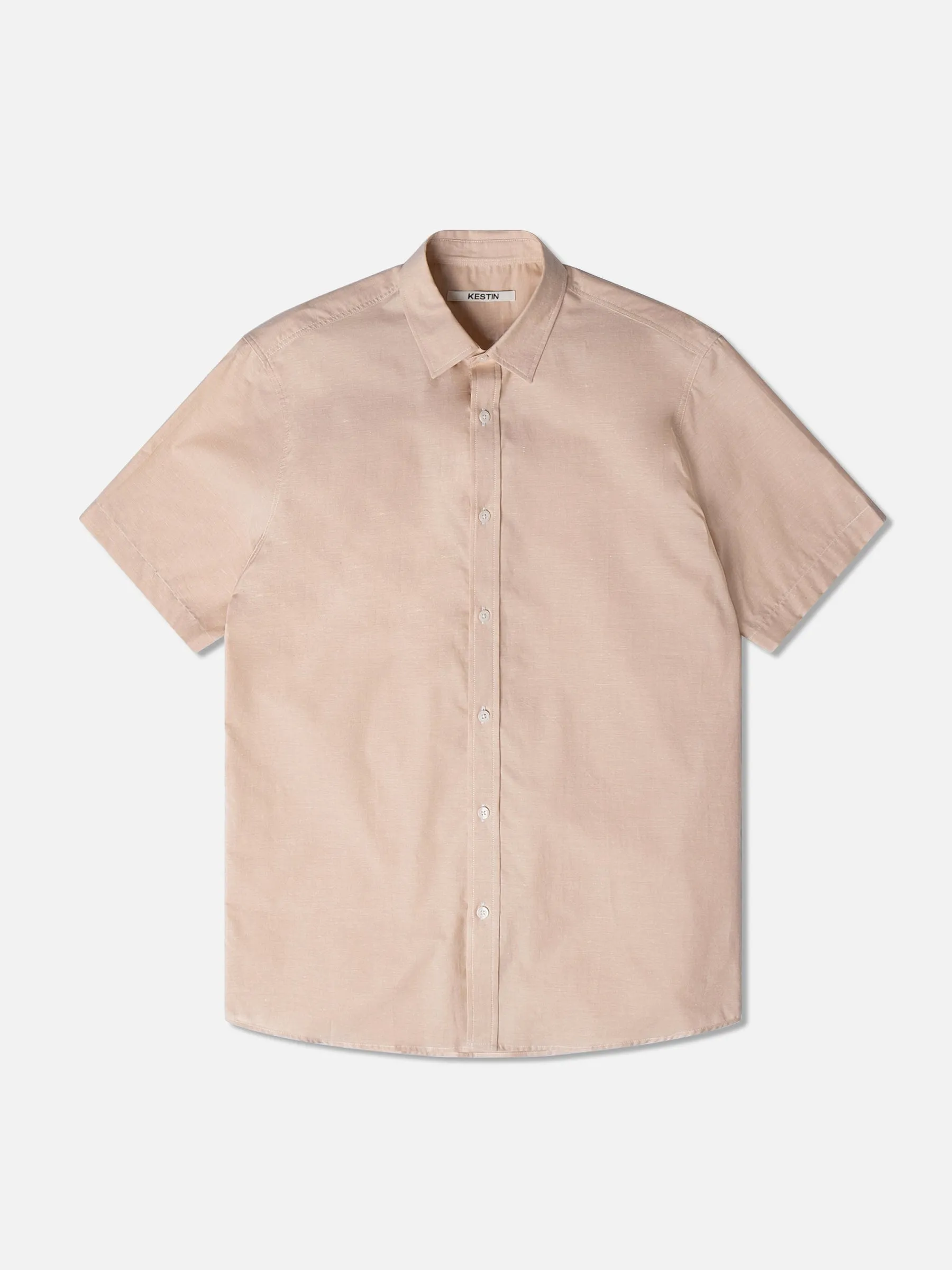 Aberlady Shirt in Sand Pineapple Cloth sold by Kestin