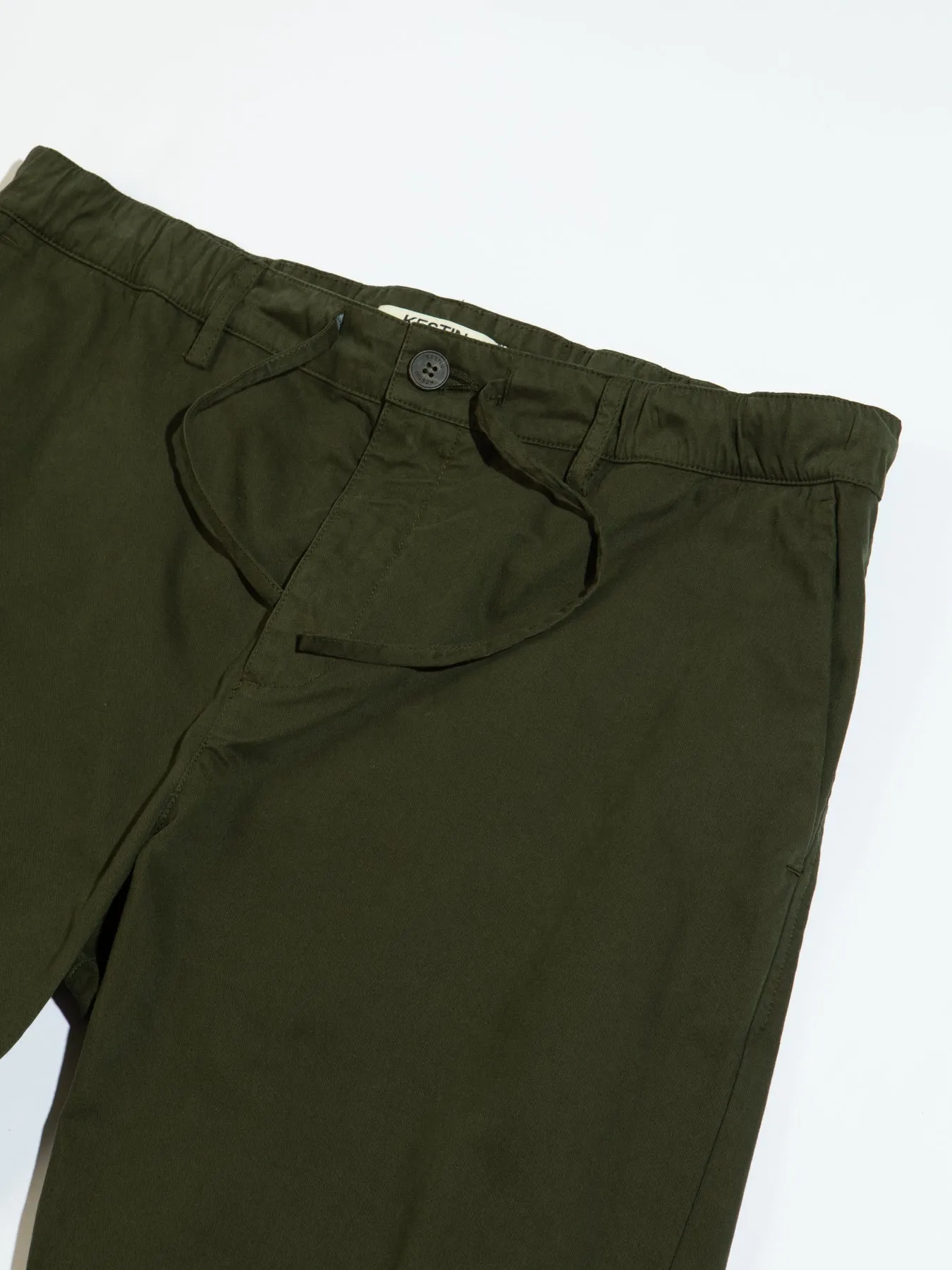 Inverness Trouser in Defender Green Cotton Twill sold by Kestin product image thumbnail 3