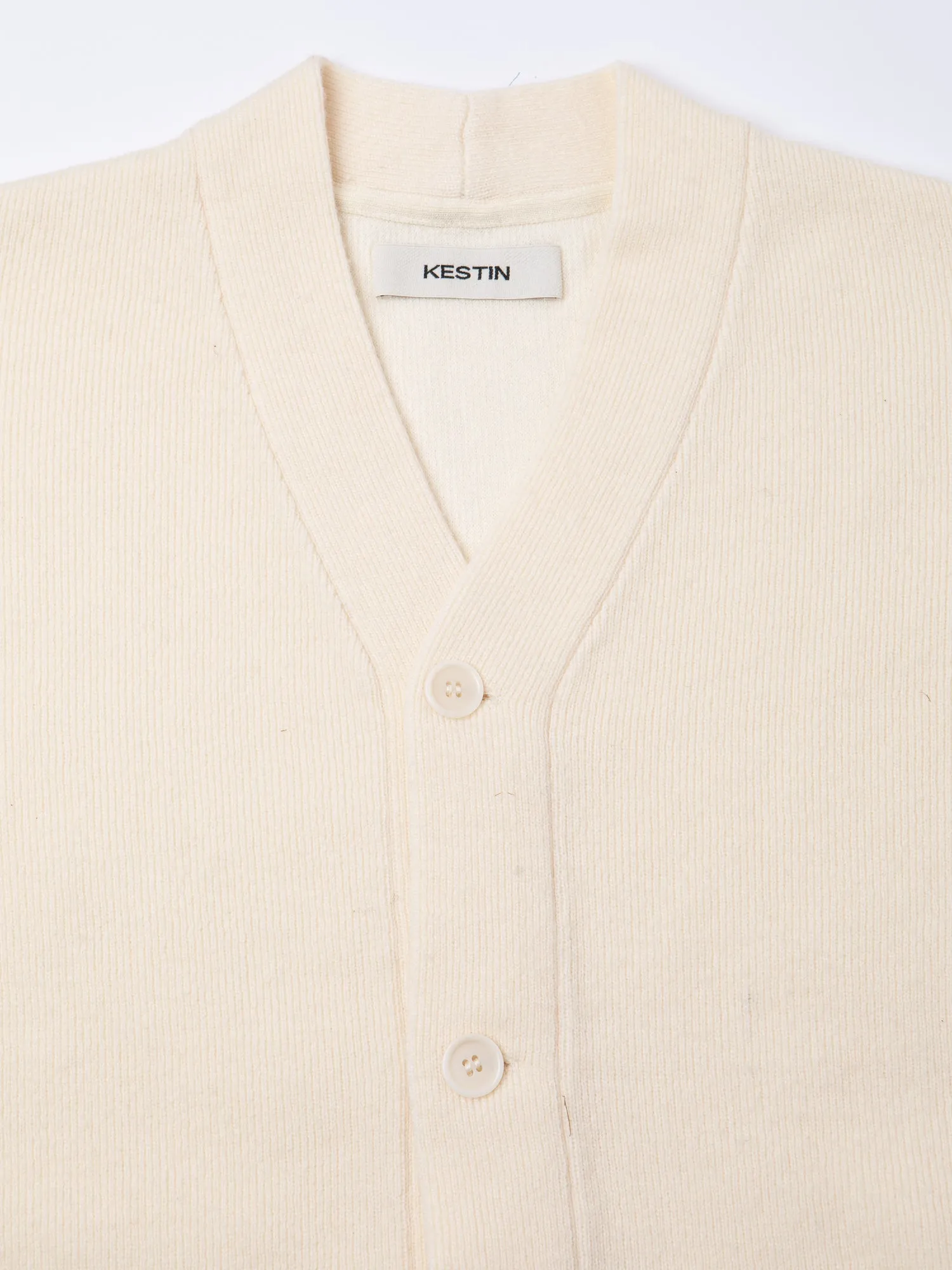 Glencorse Cardigan in Ecru Wool Blend sold by Kestin product image thumbnail 5