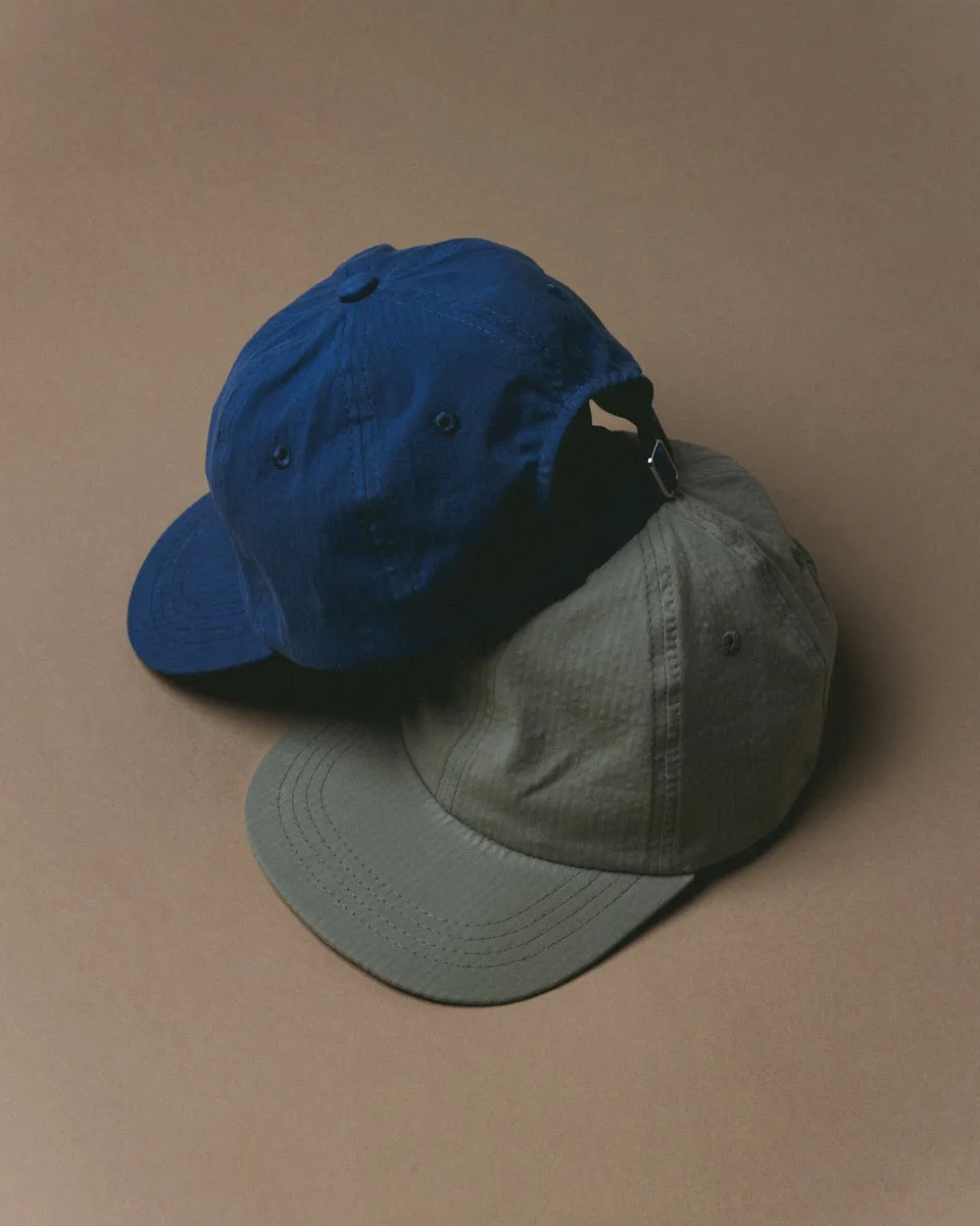 Leuchars Cap in Cobalt Seersucker sold by Kestin product image thumbnail 4