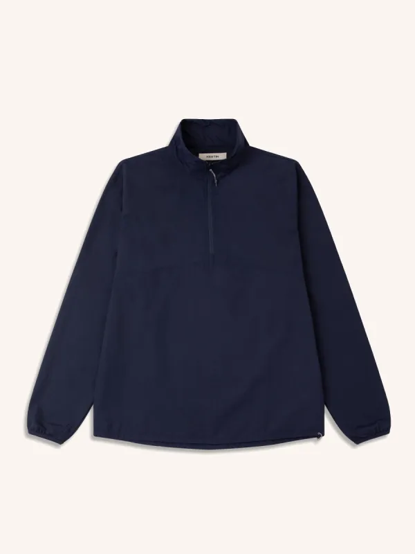 Aberfeldy Windbreaker in Navy Nylon Ripstop sold by Kestin