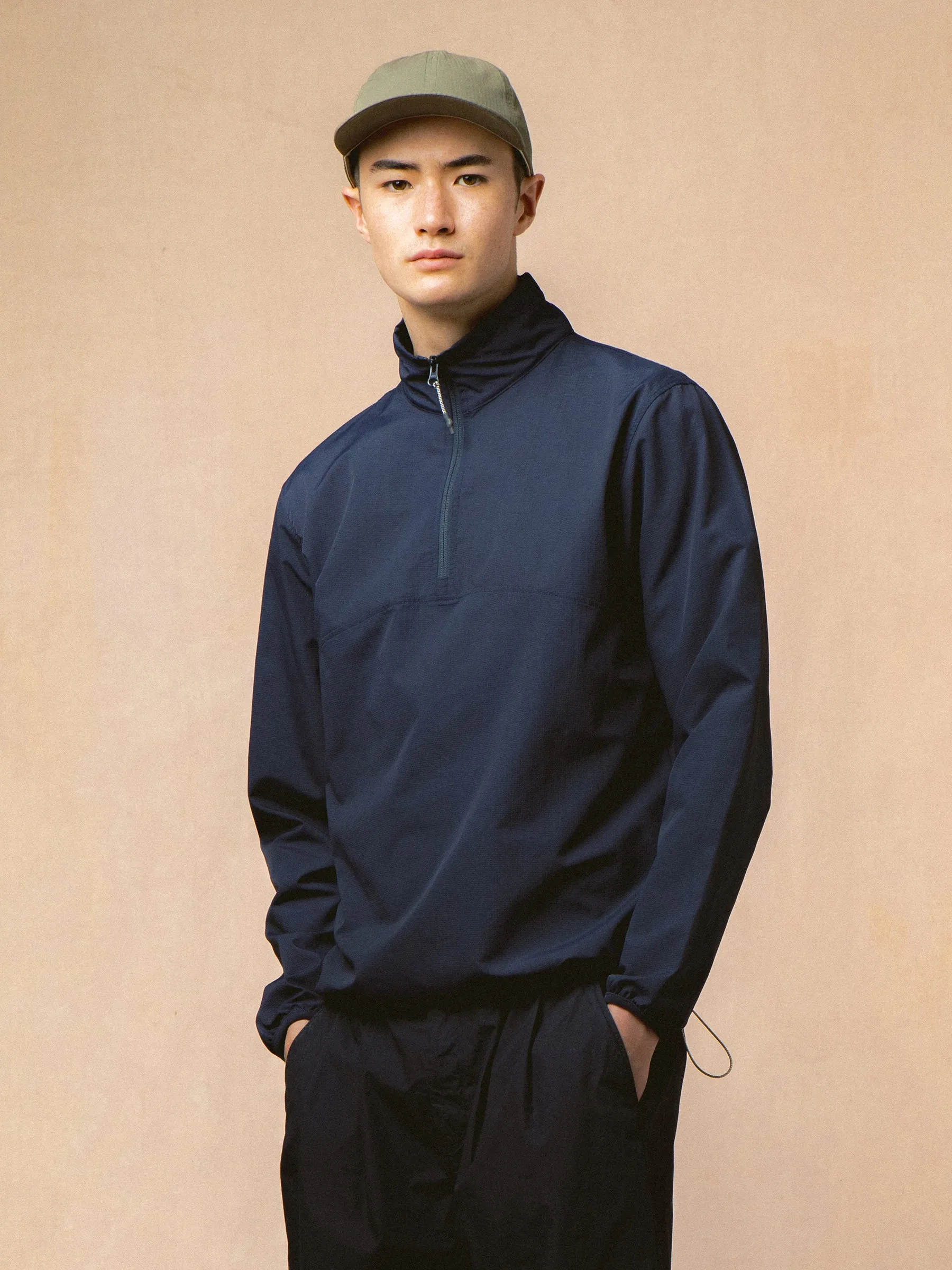 Aberfeldy Windbreaker in Navy Nylon Ripstop sold by Kestin product image thumbnail 2