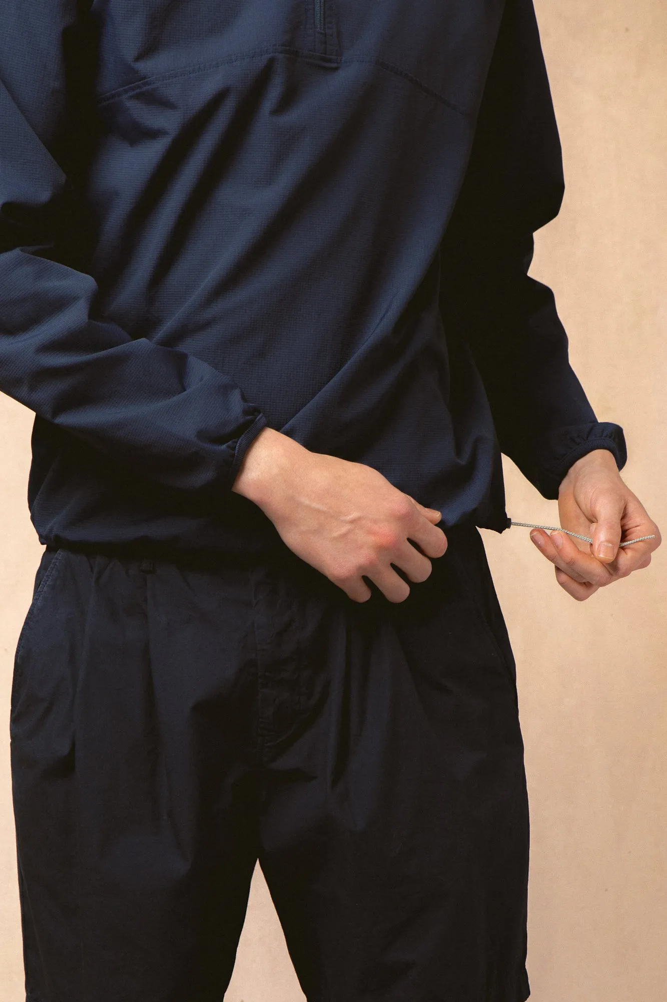 Aberfeldy Windbreaker in Navy Nylon Ripstop sold by Kestin product image thumbnail 3