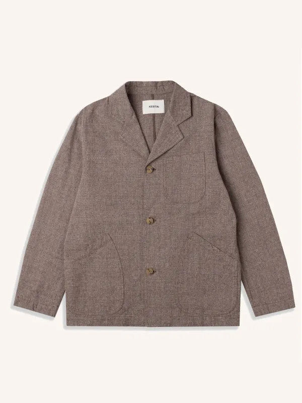 Stac Blazer in Peat Linen Marl sold by Kestin