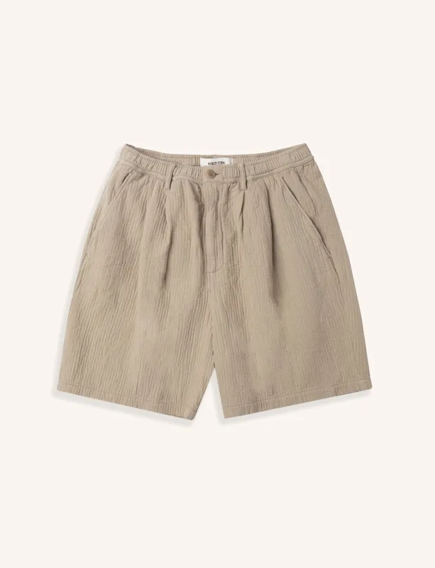 Mhor Short in Khaki Matchstick made by Kestin