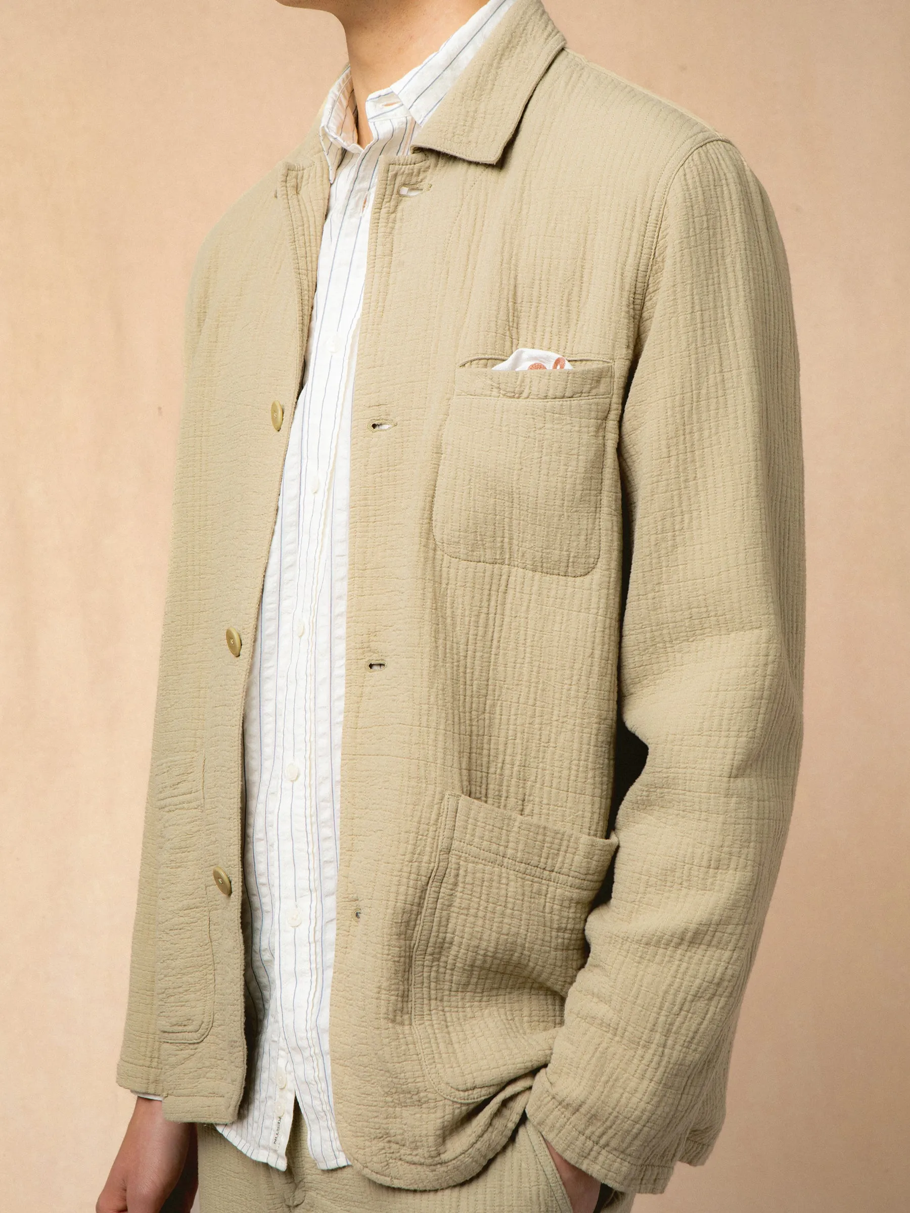 Huntly Jacket in Khaki Matchstick sold by Kestin product image thumbnail 3