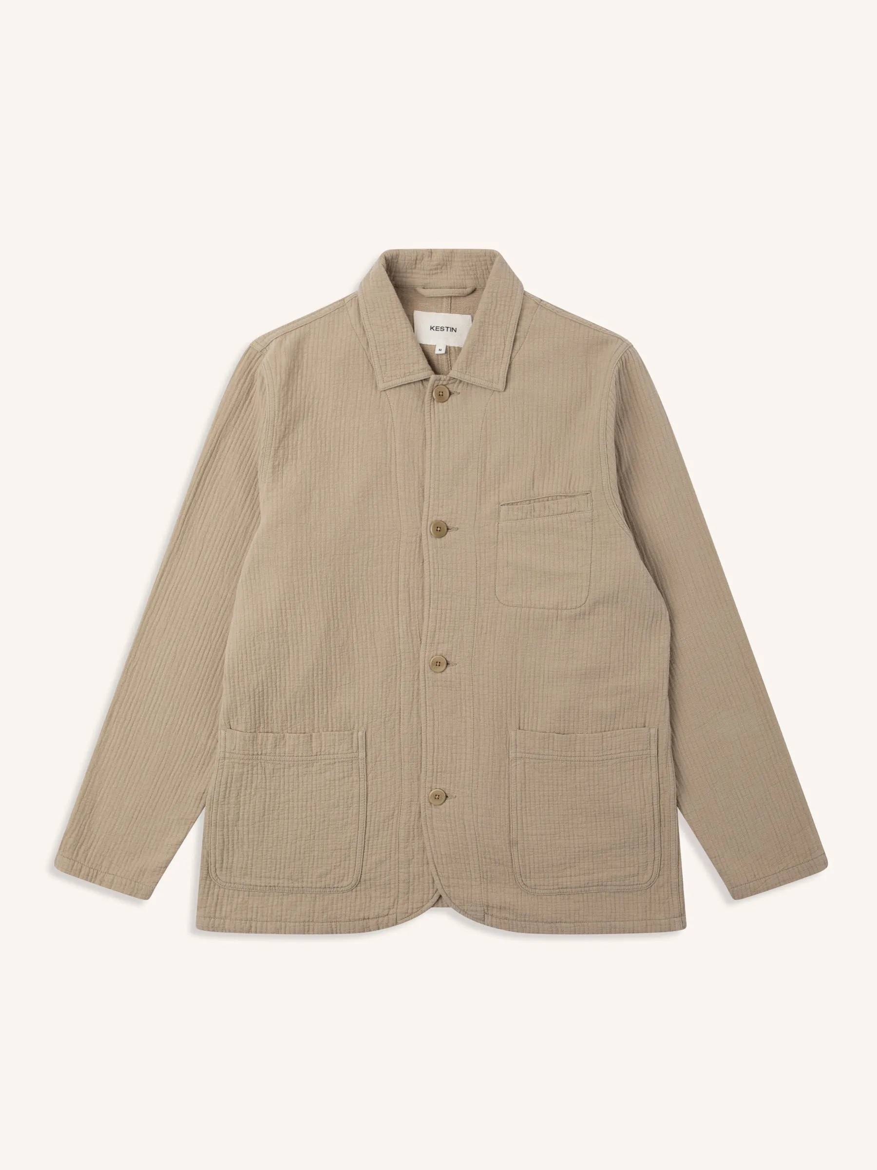 Huntly Jacket in Khaki Matchstick sold by Kestin