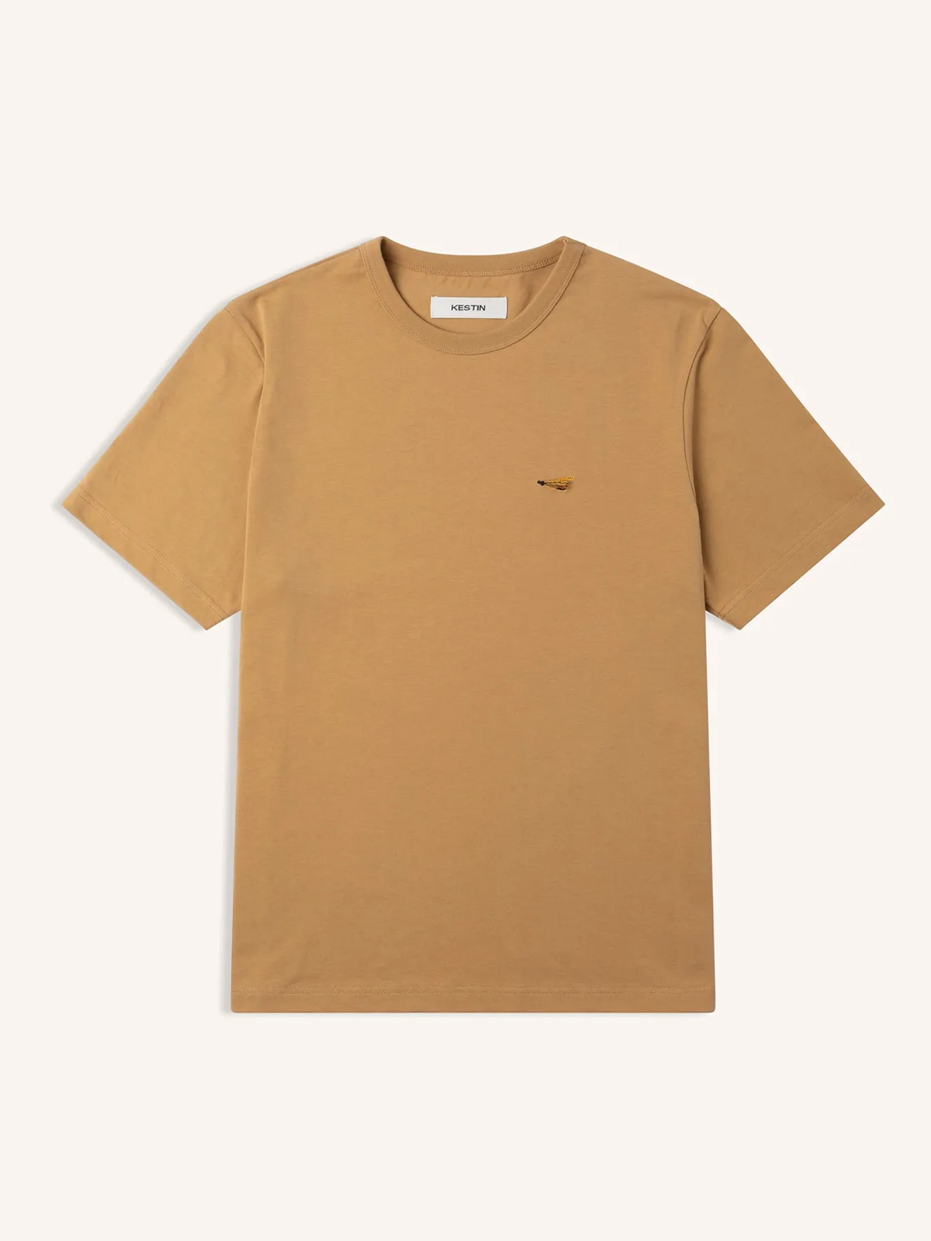 Cargill Tee in Tan Cotton Jersey sold by Kestin
