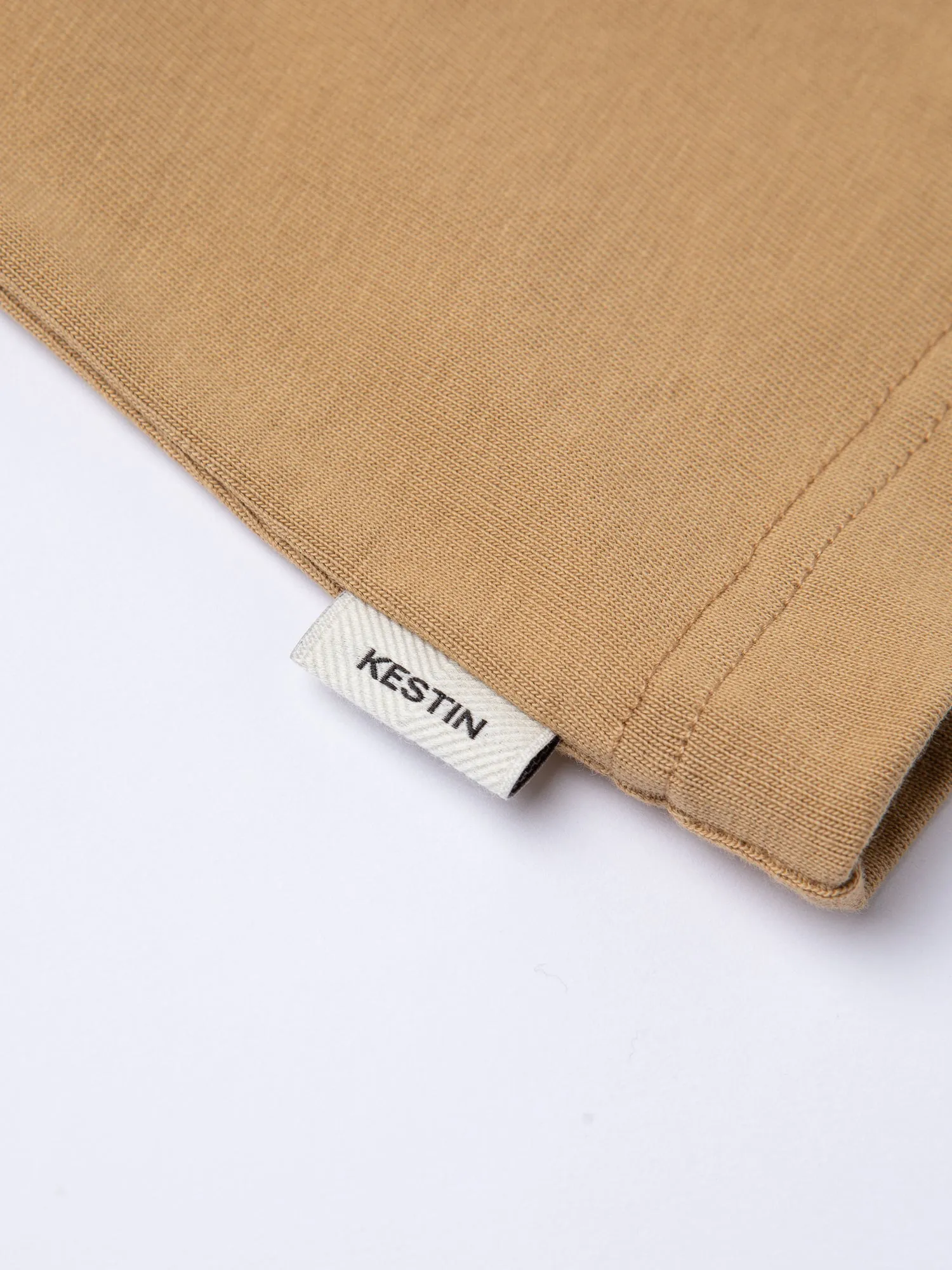 Cargill Tee in Tan Cotton Jersey sold by Kestin product image thumbnail 5