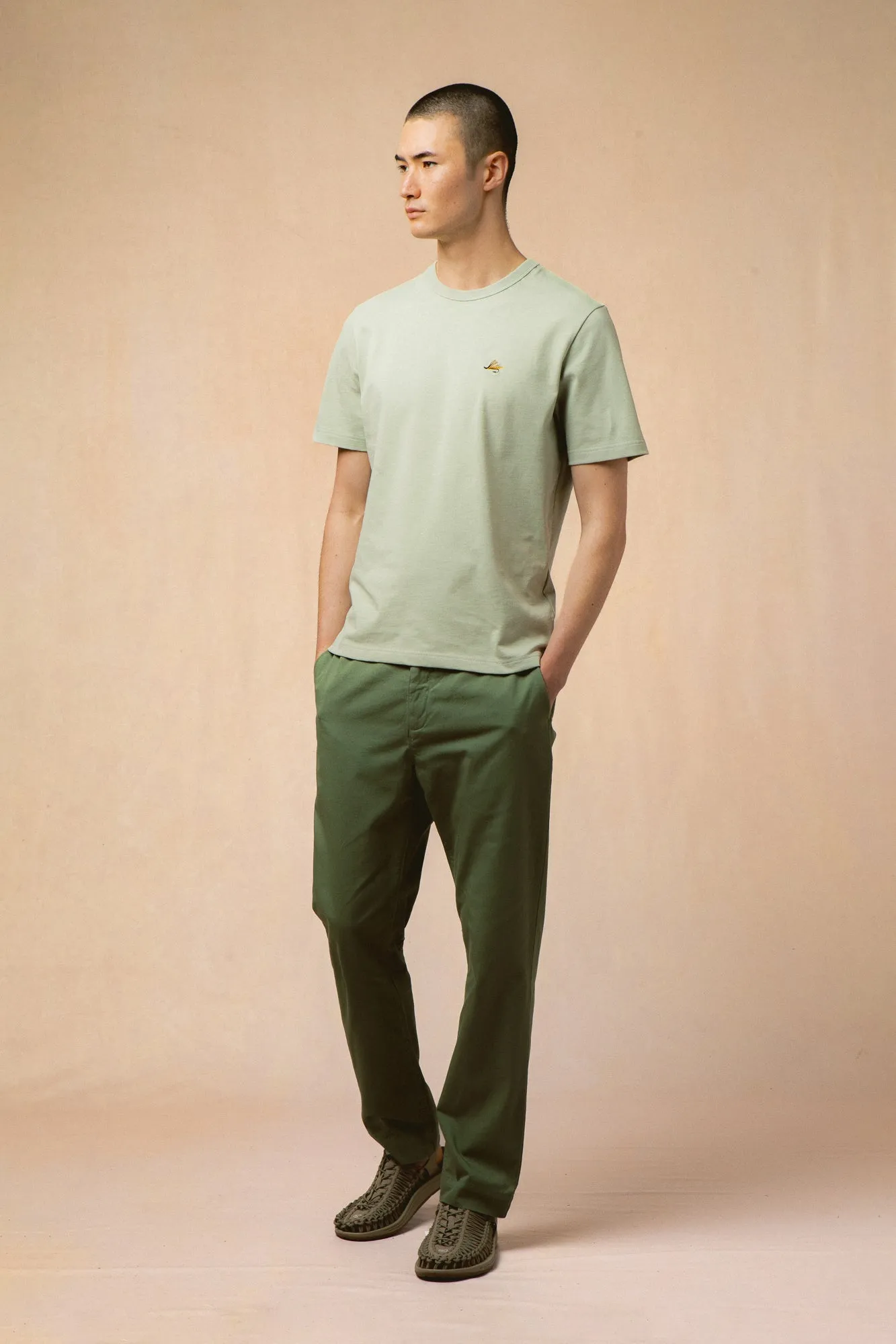 Cargill Tee in Pistachio Cotton Jersey sold by Kestin product image thumbnail 2