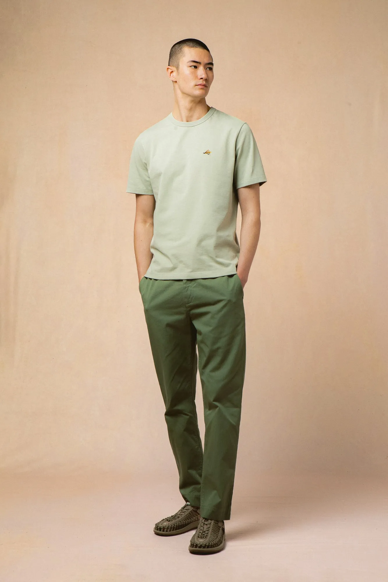 Cargill Tee in Pistachio Cotton Jersey sold by Kestin product image thumbnail 3