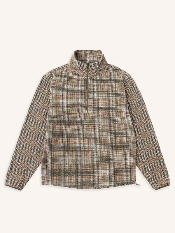 Aberfeldy Windbreaker in Olive Multi Check made by Kestin