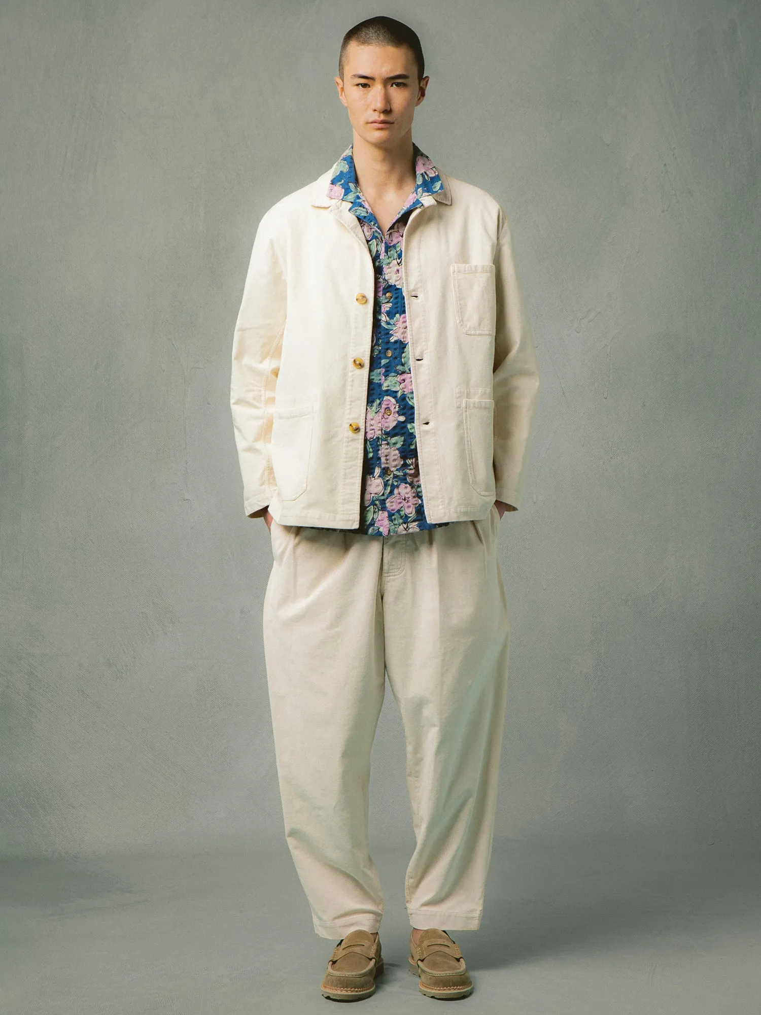 Clyde Pant in Ecru Fine Corduroy sold by Kestin product image thumbnail 3