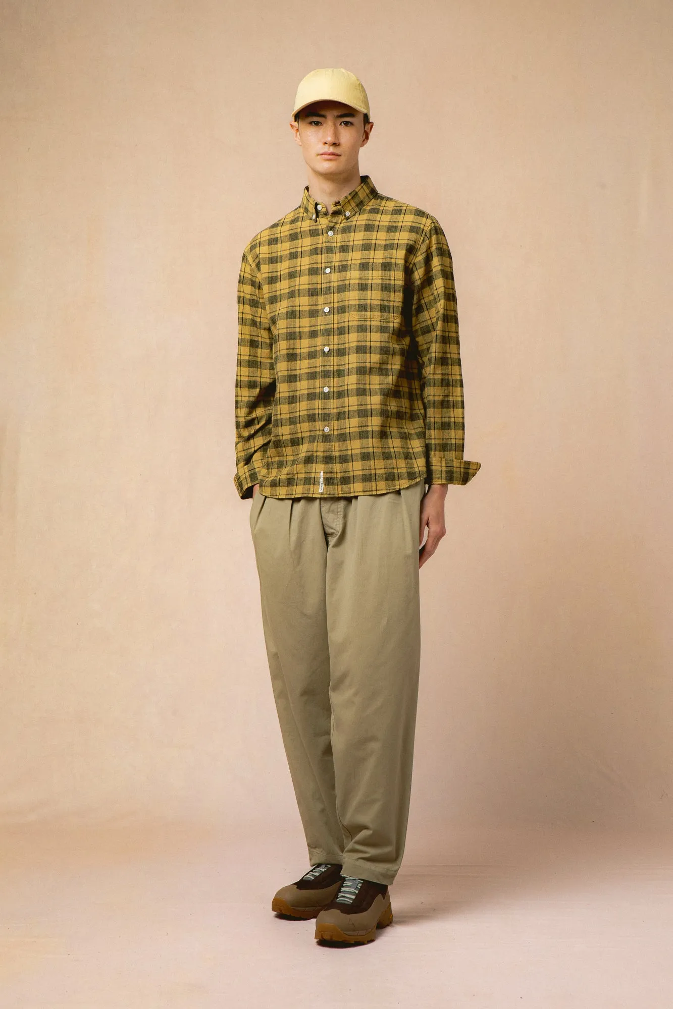 Clyde Pant in Light Khaki Cotton Twill sold by Kestin product image thumbnail 3