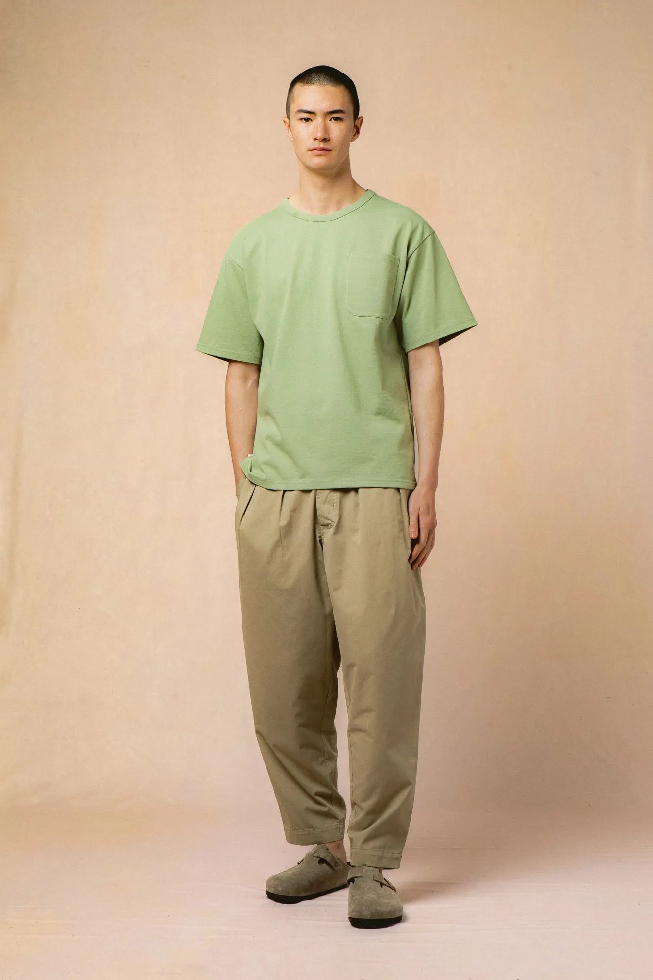 Clyde Pant in Light Khaki Cotton Twill sold by Kestin product image thumbnail 2