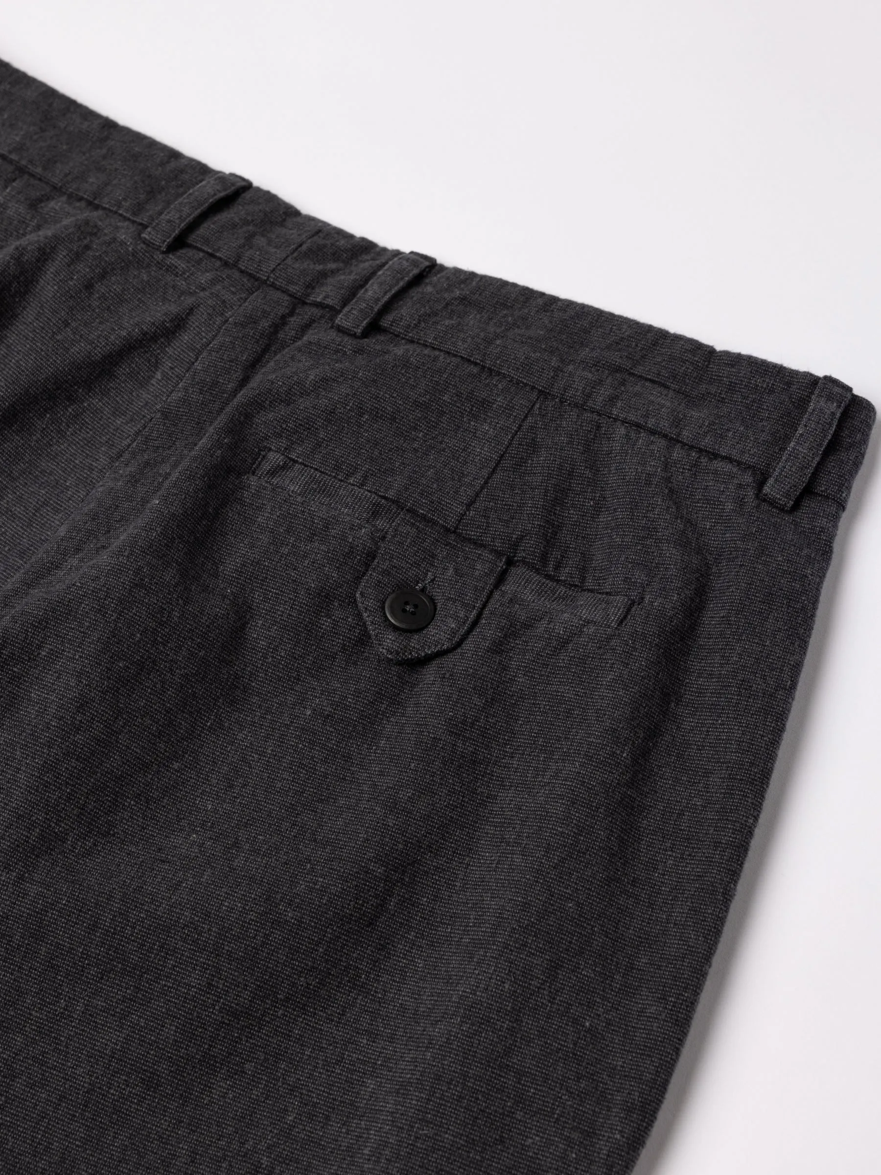 Wick Trouser in Charcoal Linen Marl sold by Kestin product image thumbnail 4