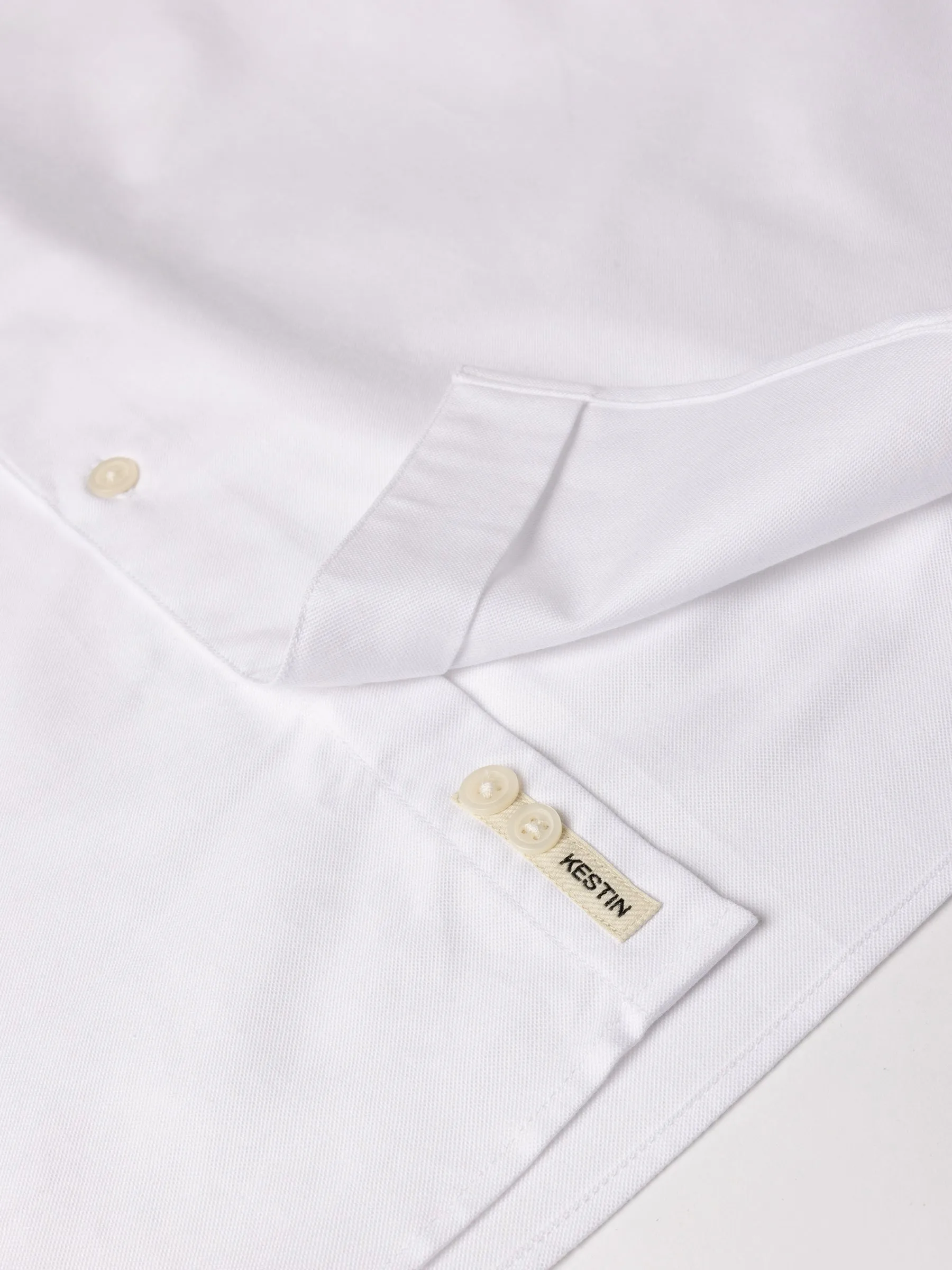 Dirleton Shirt in White Cotton Oxford sold by Kestin product image thumbnail 4