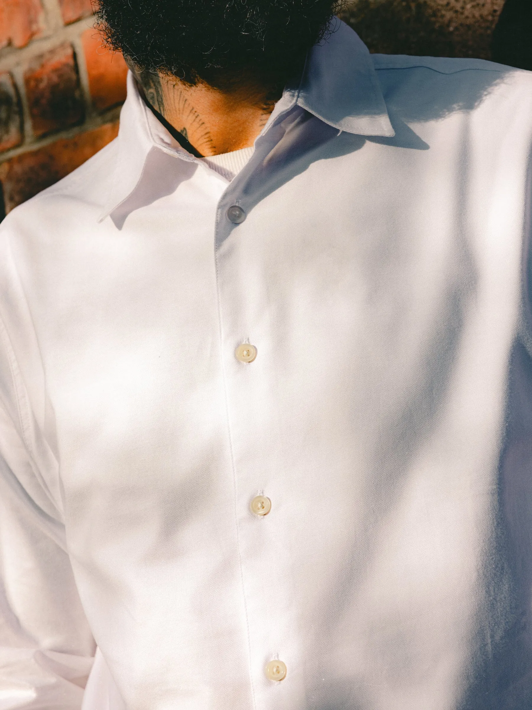 Dirleton Shirt in White Cotton Oxford sold by Kestin product image thumbnail 3