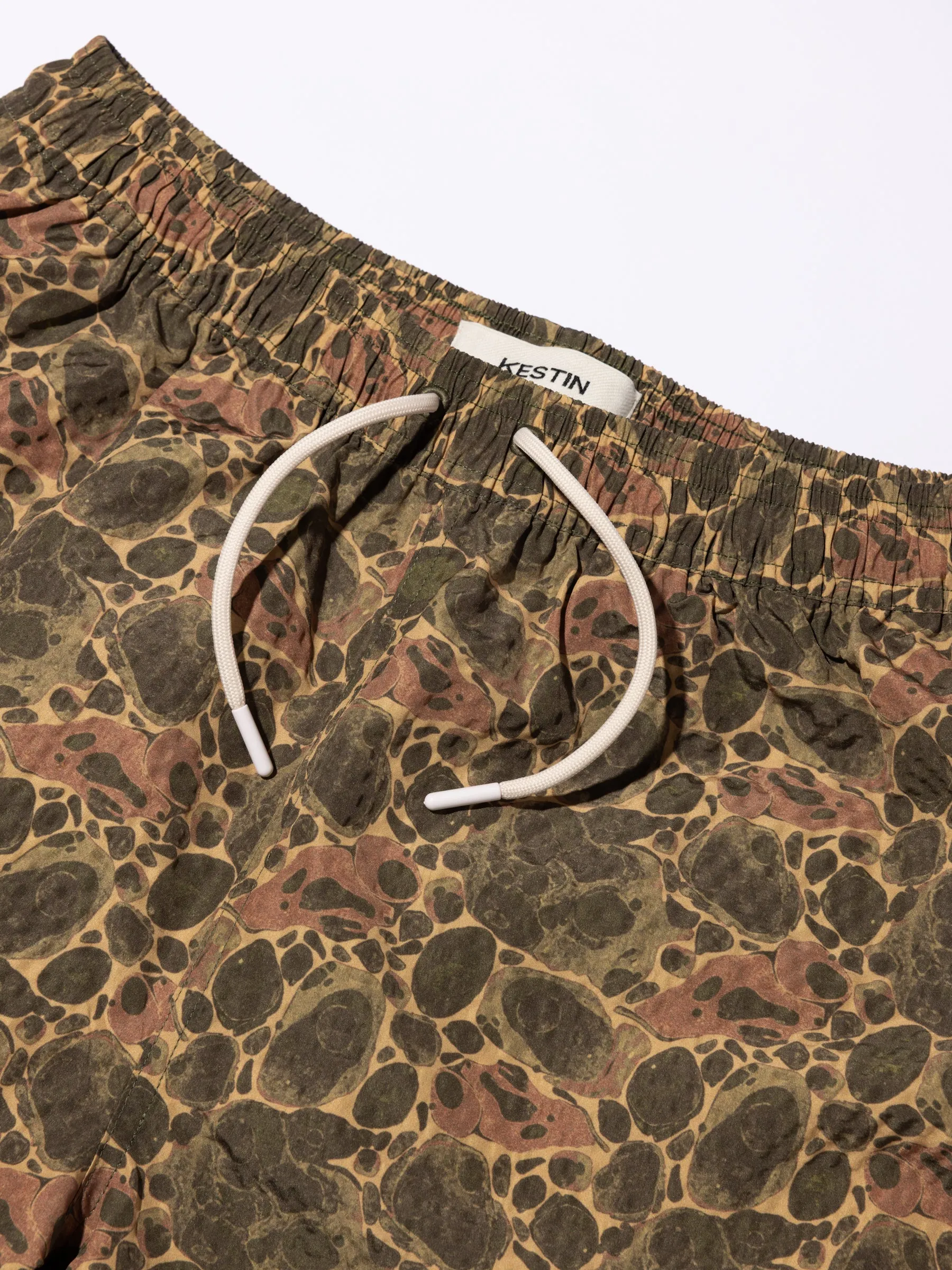 Seacliff Swim Shorts in Olive Marble SEAQUAL® Yarn sold by Kestin product image thumbnail 4