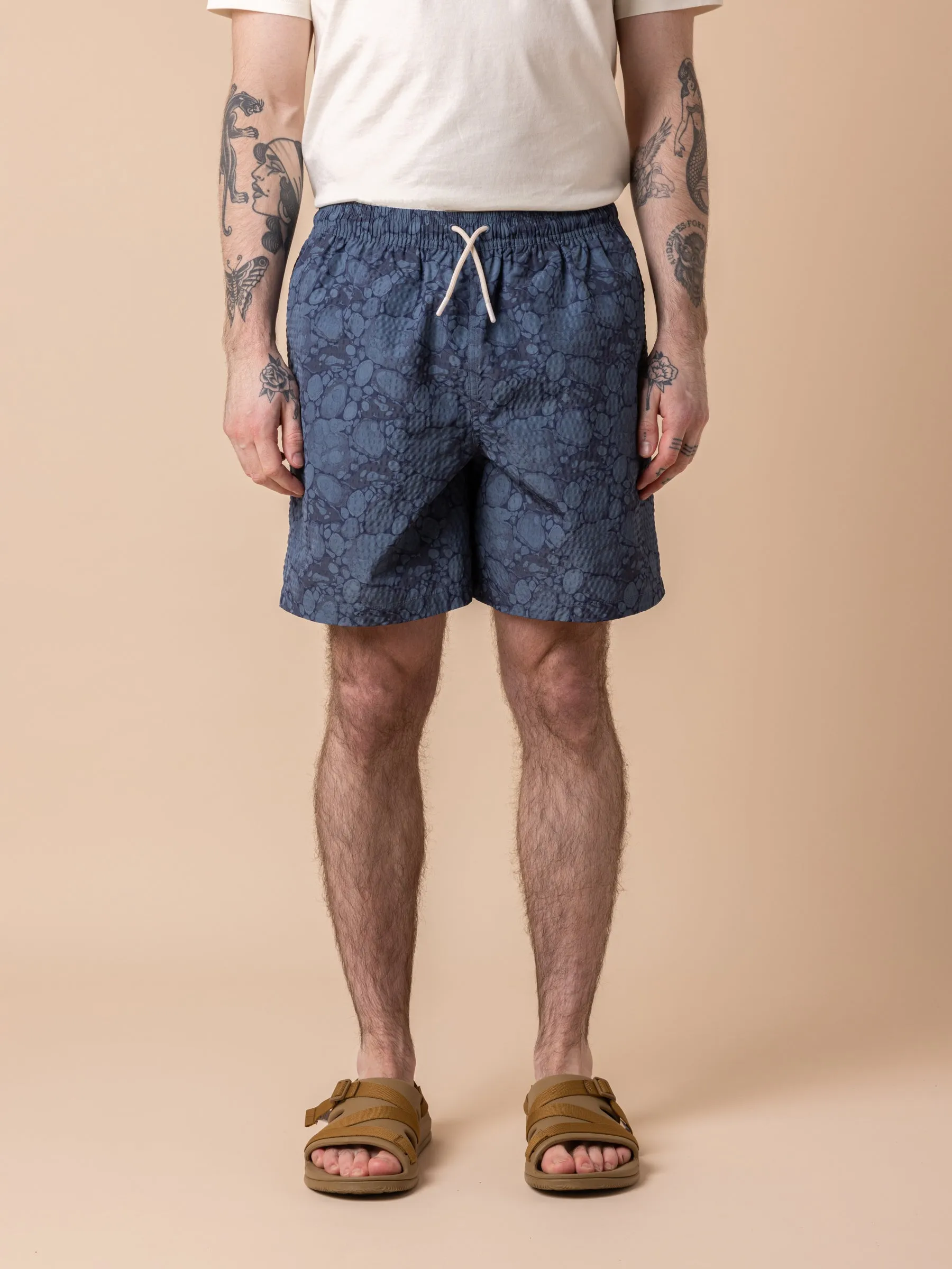 Seacliff Swim Shorts in Blue Marble SEAQUAL® Yarn sold by Kestin product image thumbnail 3