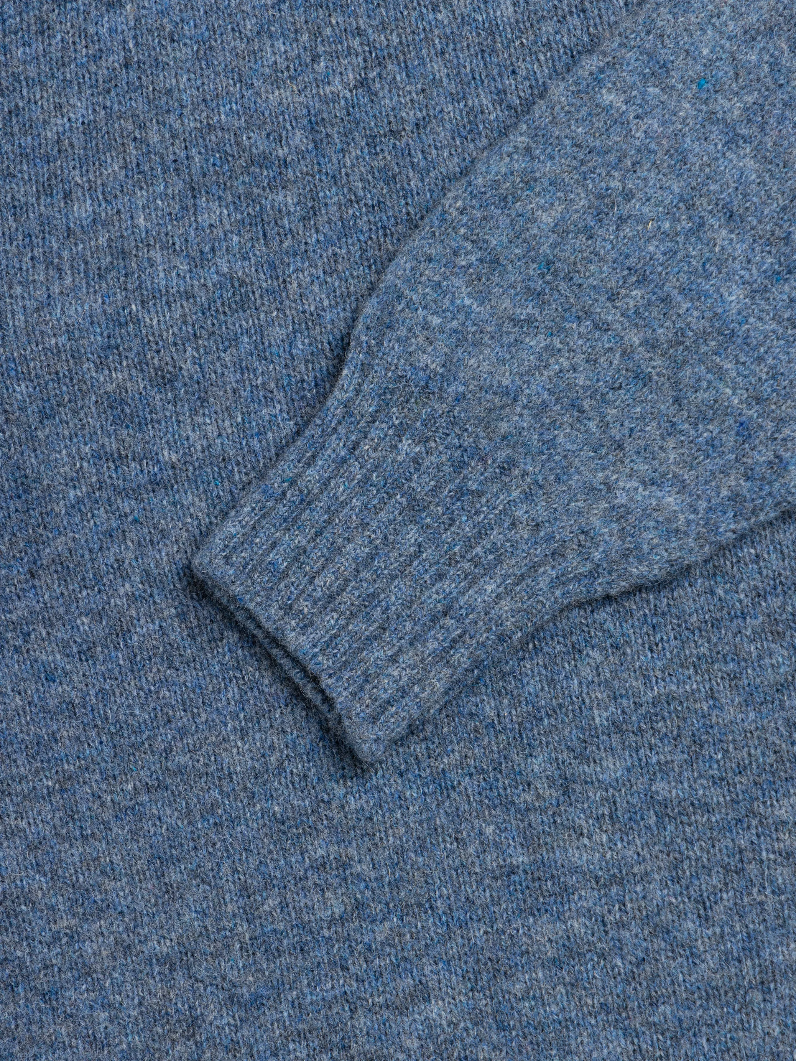 Brushed Shetland Crew in Dusty Blue Lambswool sold by Kestin product image thumbnail 3