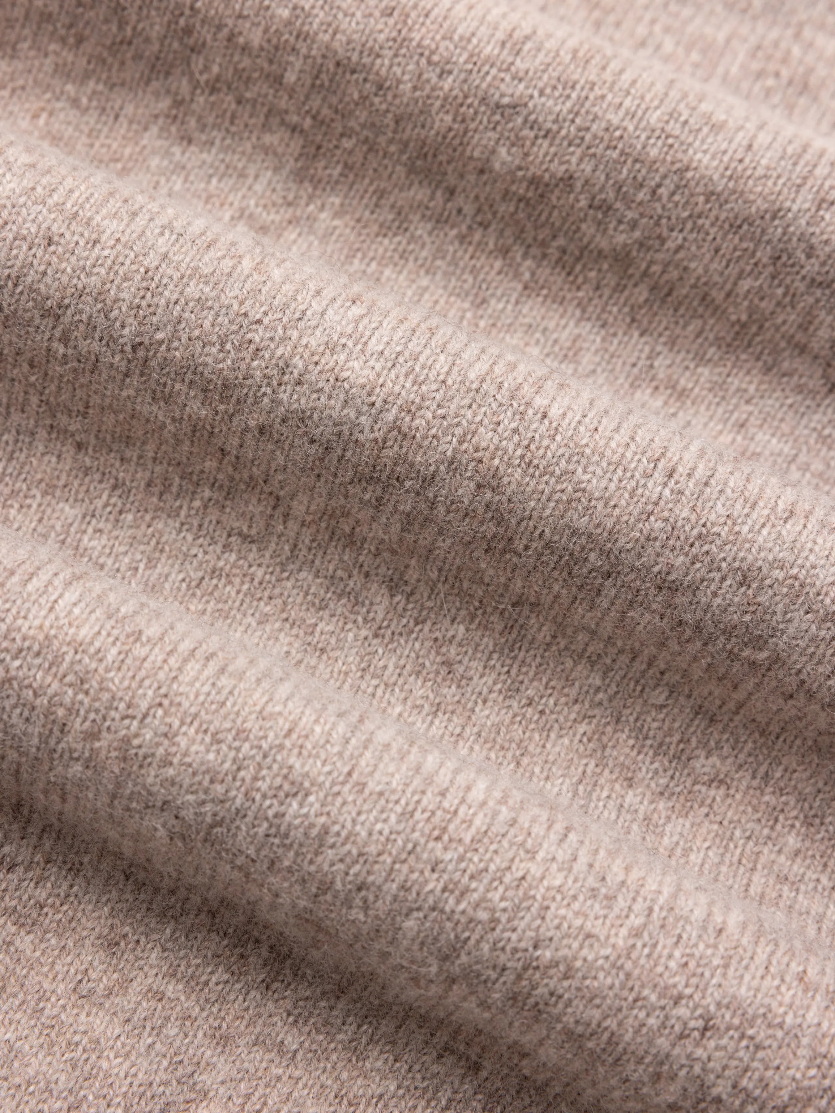 Fine Gauge Quarter Zip in Stone Lambswool sold by Kestin product image thumbnail 2