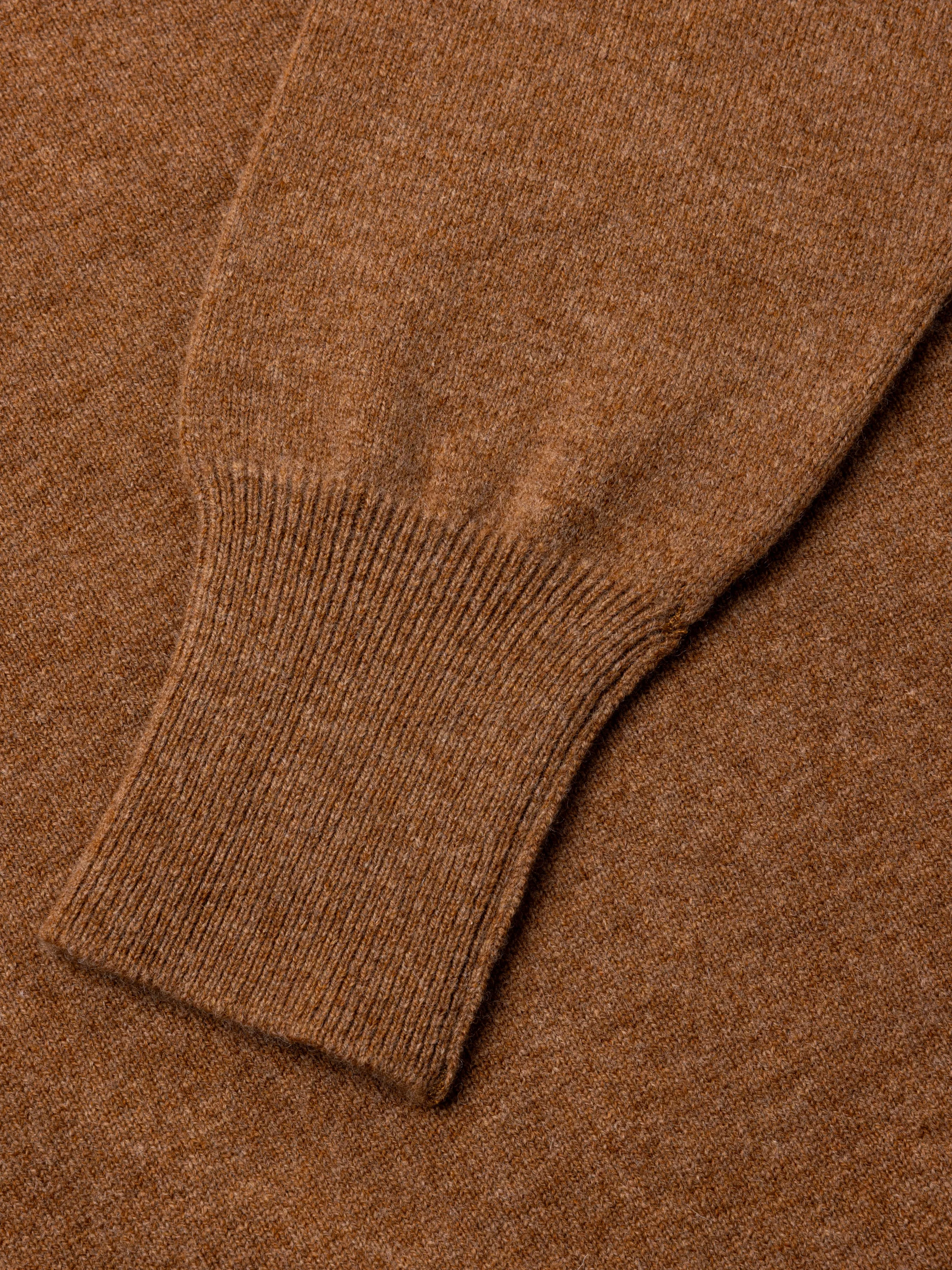 Fine Gauge V-Neck in Fawn Lambswool sold by Kestin product image thumbnail 3