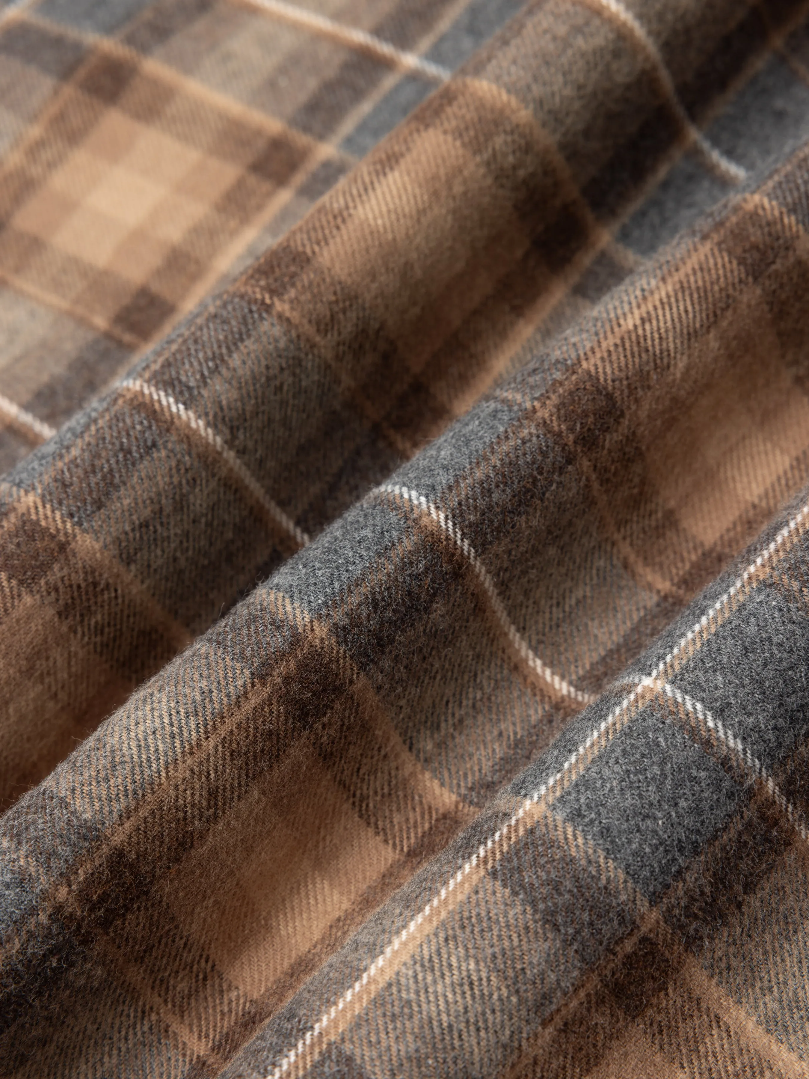 Dirleton Shirt in Brown / Grey Check Flannel sold by Kestin product image thumbnail 2