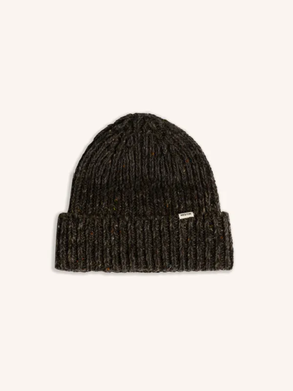 Isla Beanie in Forest Marl Merino Wool sold by Kestin