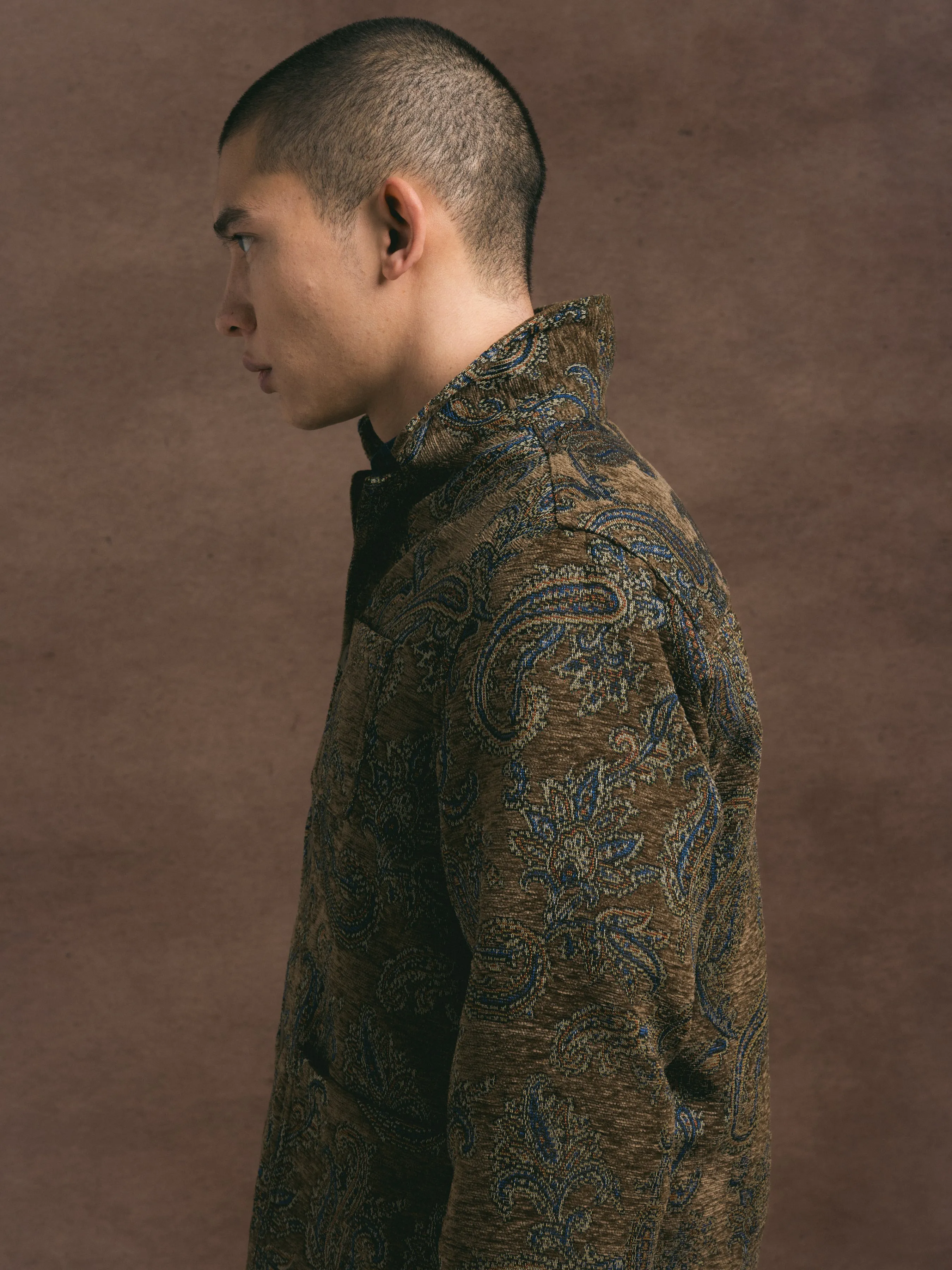 Ormiston Jacket in Olive Paisley Jacquard sold by Kestin product image thumbnail 3