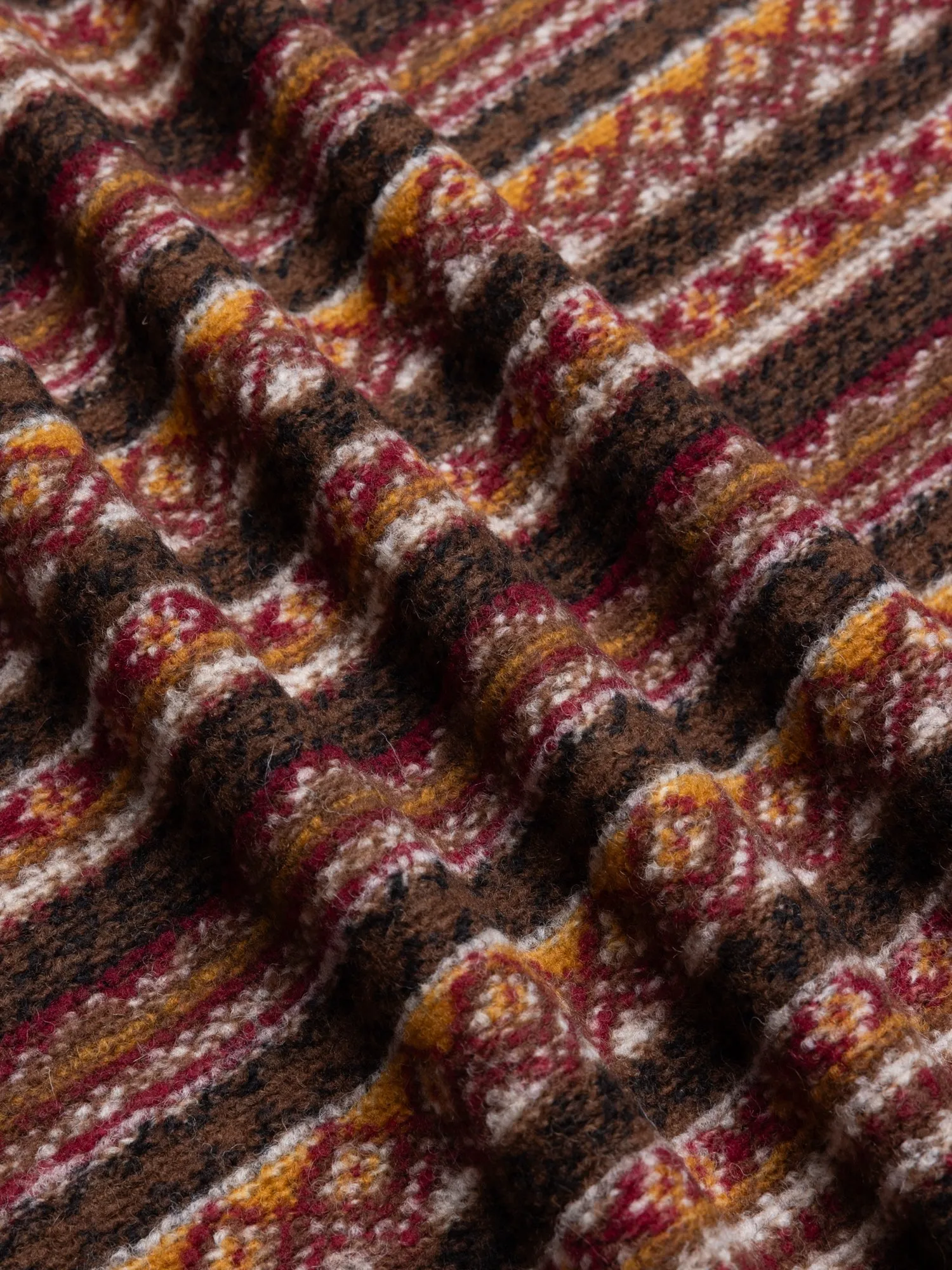 Neist Cardigan in Umber Knitted Fairisle sold by Kestin product image thumbnail 4
