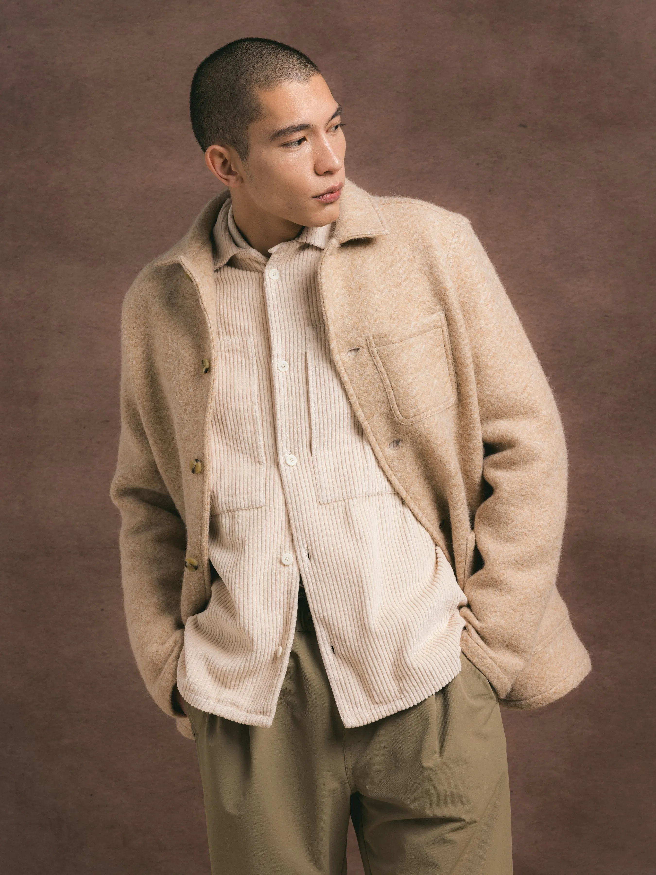 Ormiston Jacket in Oat Wool Herringbone sold by Kestin product image thumbnail 4