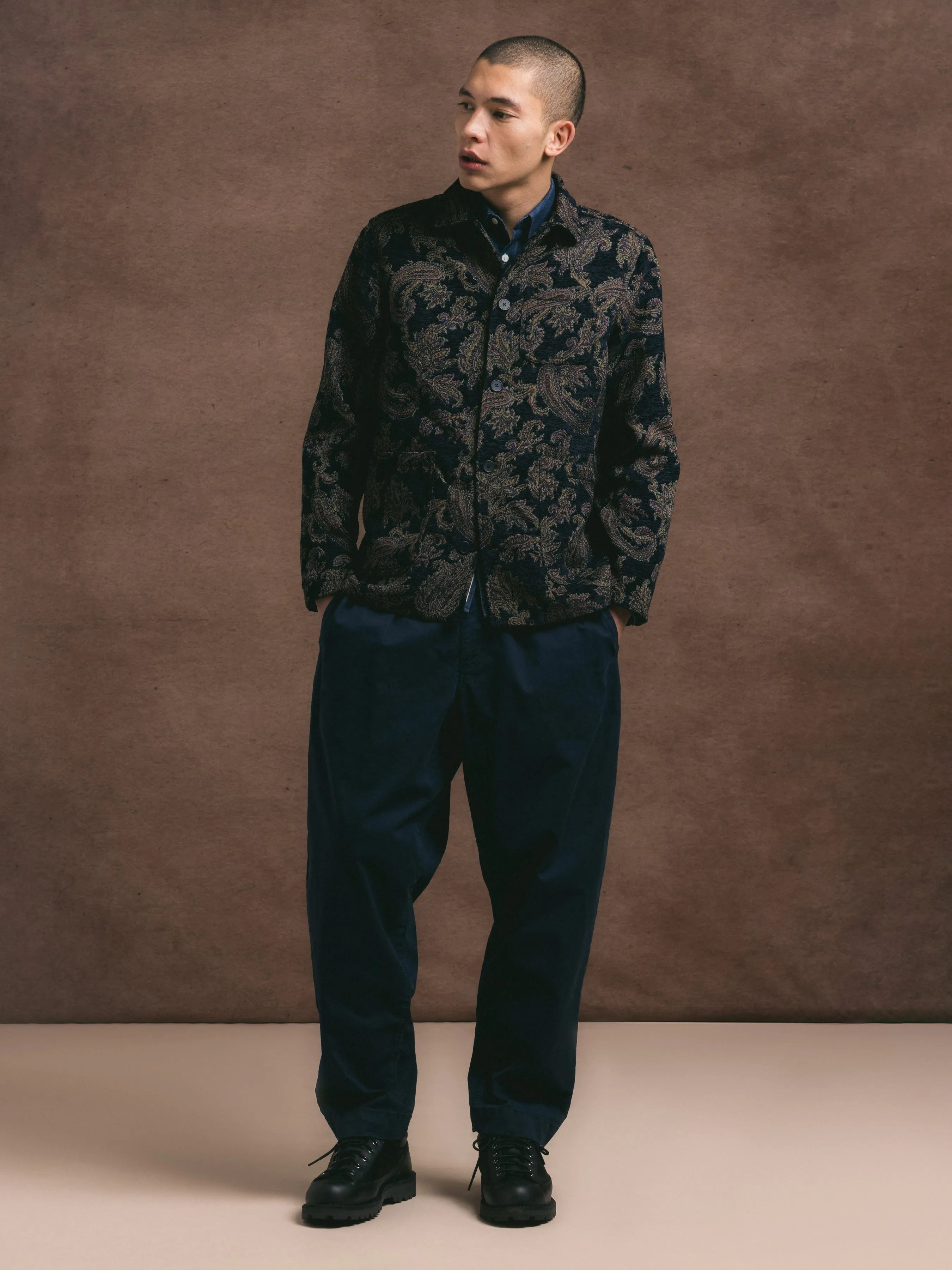 Ormiston Jacket in Navy Paisley Jacquard sold by Kestin product image thumbnail 3