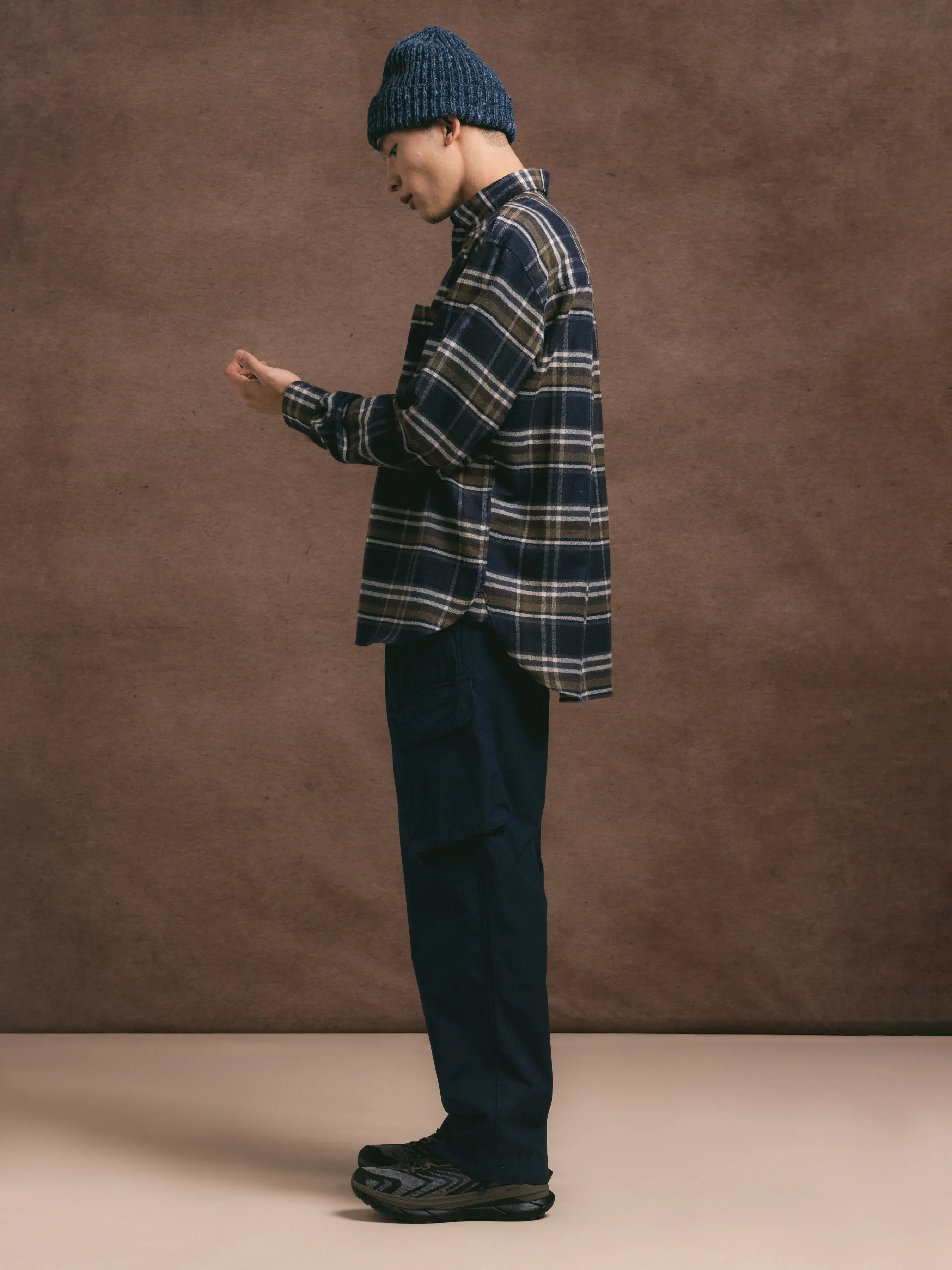 Luss Cargo Pant in Navy Cotton Ripstop sold by Kestin product image thumbnail 3