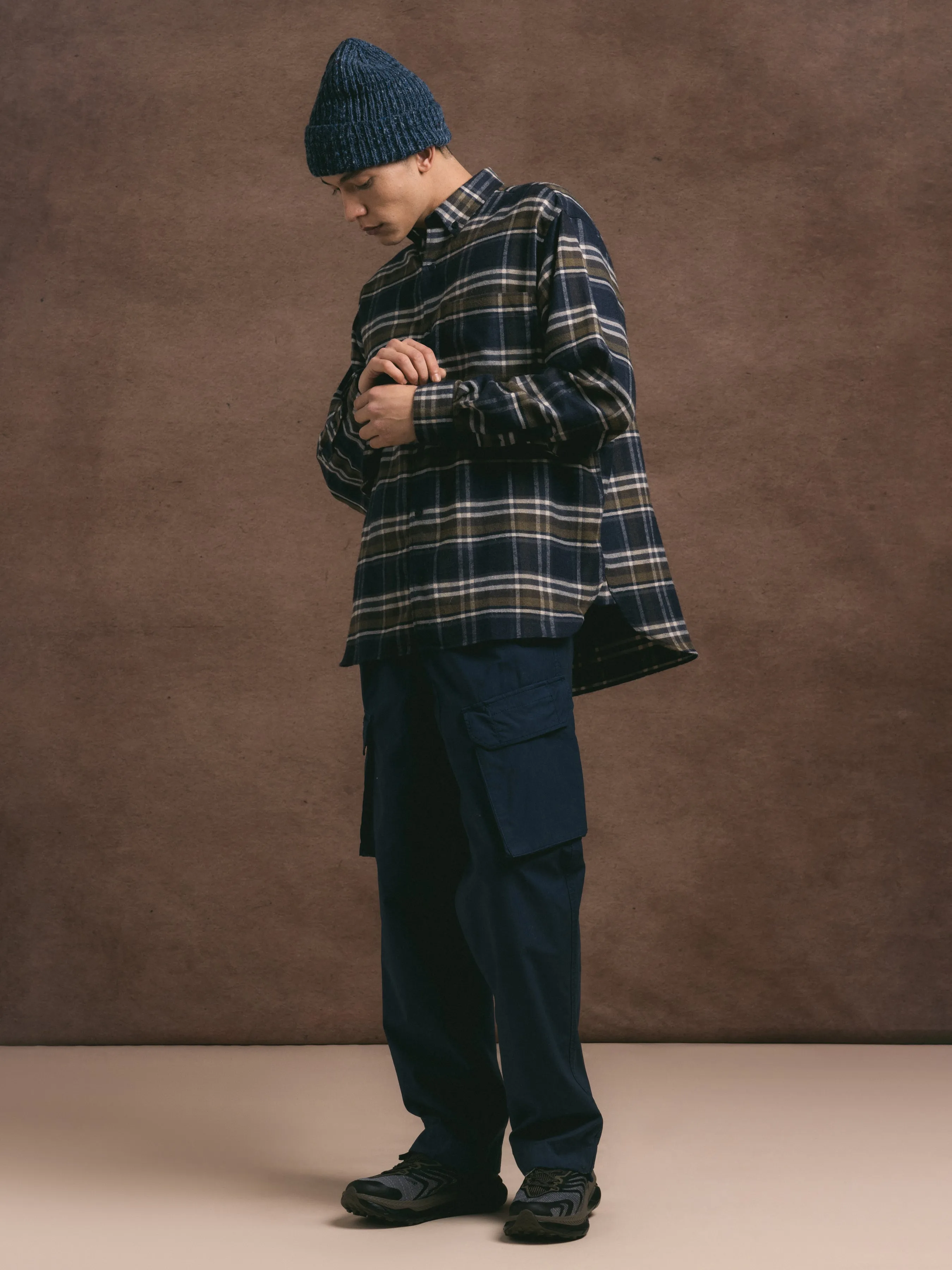 Luss Cargo Pant in Navy Cotton Ripstop sold by Kestin product image thumbnail 2