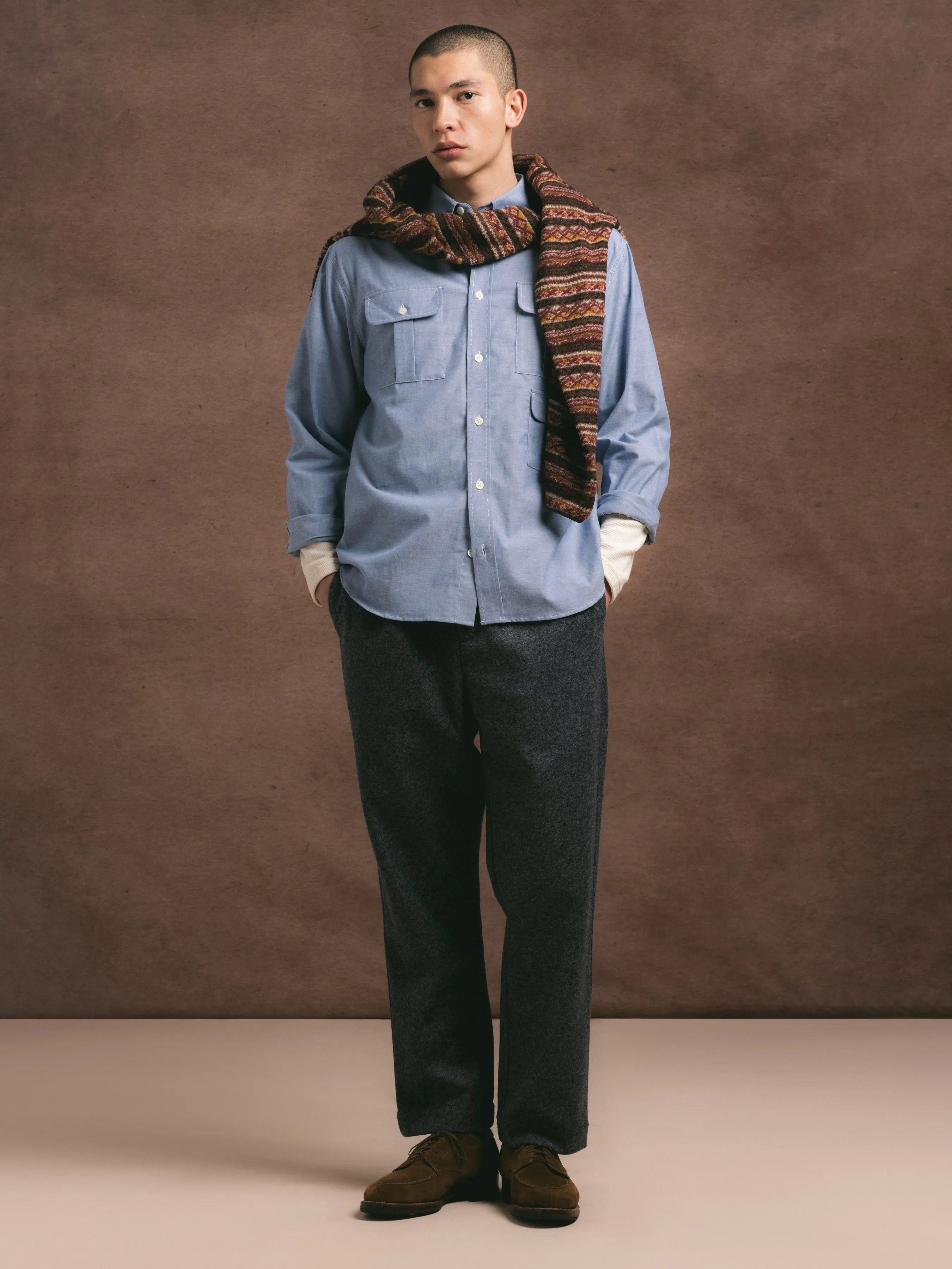 Kinnaird Shirt in Lightweight Chambray sold by Kestin product image thumbnail 5