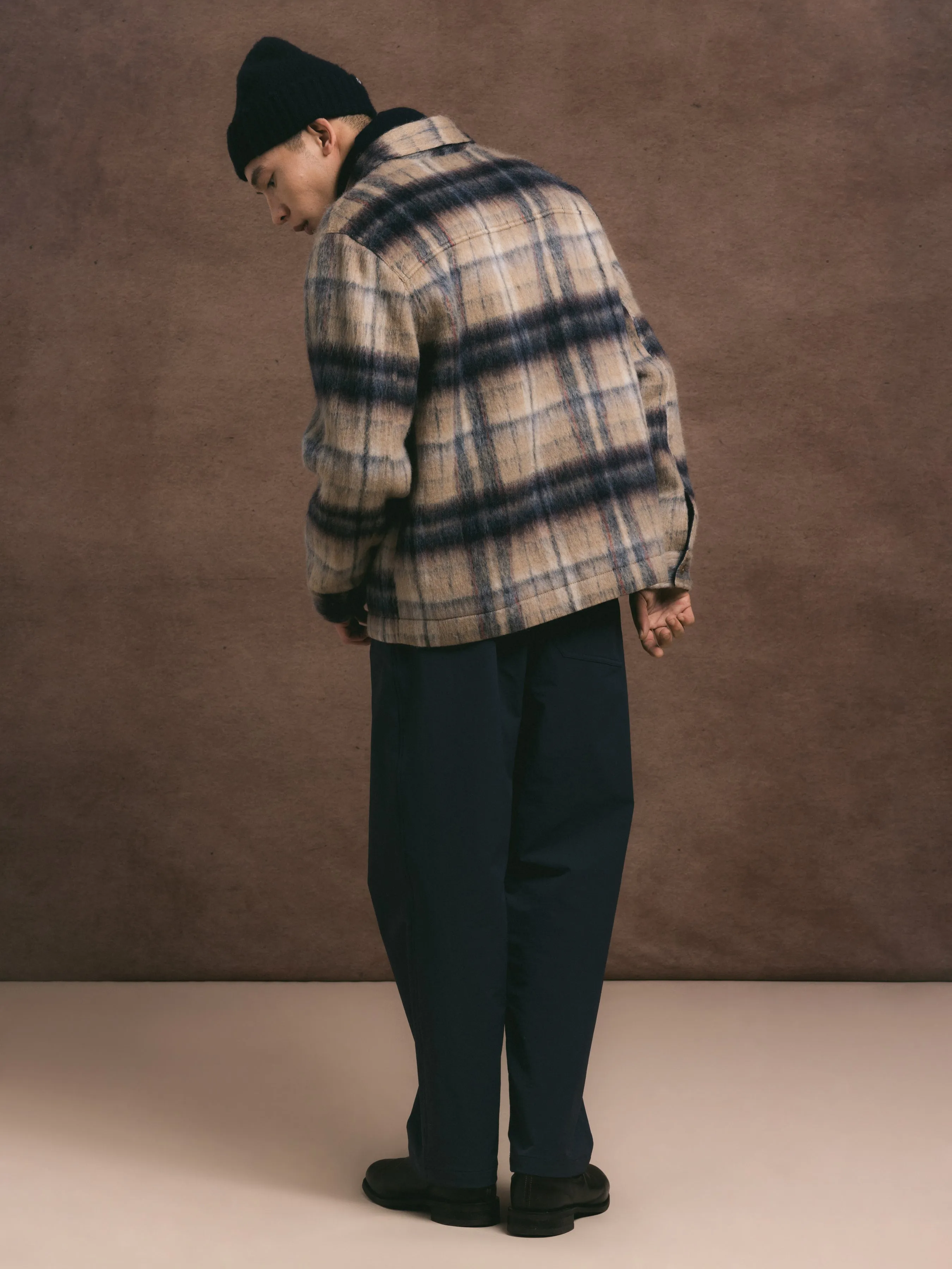 Haston Jacket in Oat Check Brushed Wool sold by Kestin product image thumbnail 3