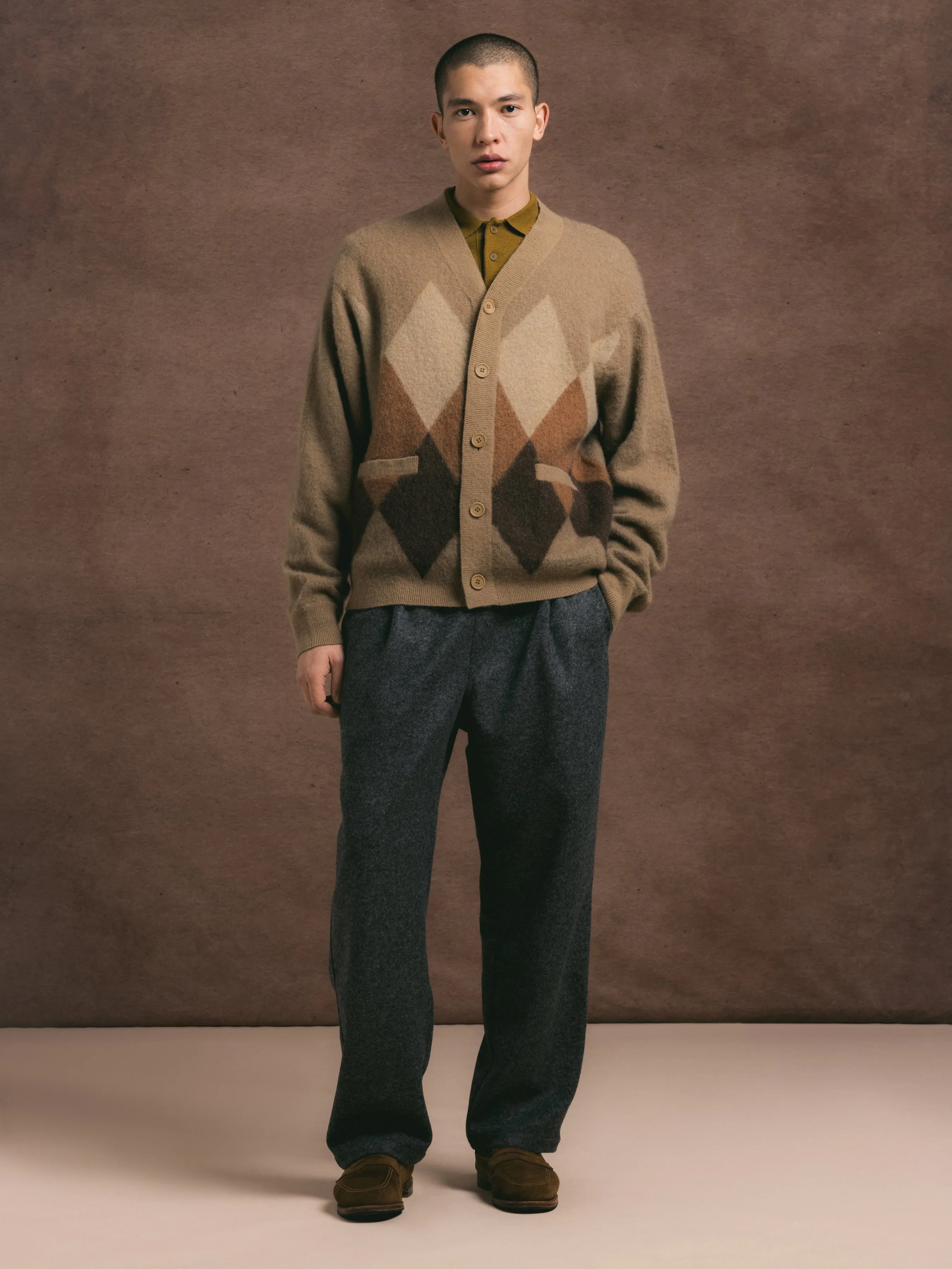 Doune Pant in Charcoal Bonded Wool sold by Kestin product image thumbnail 2