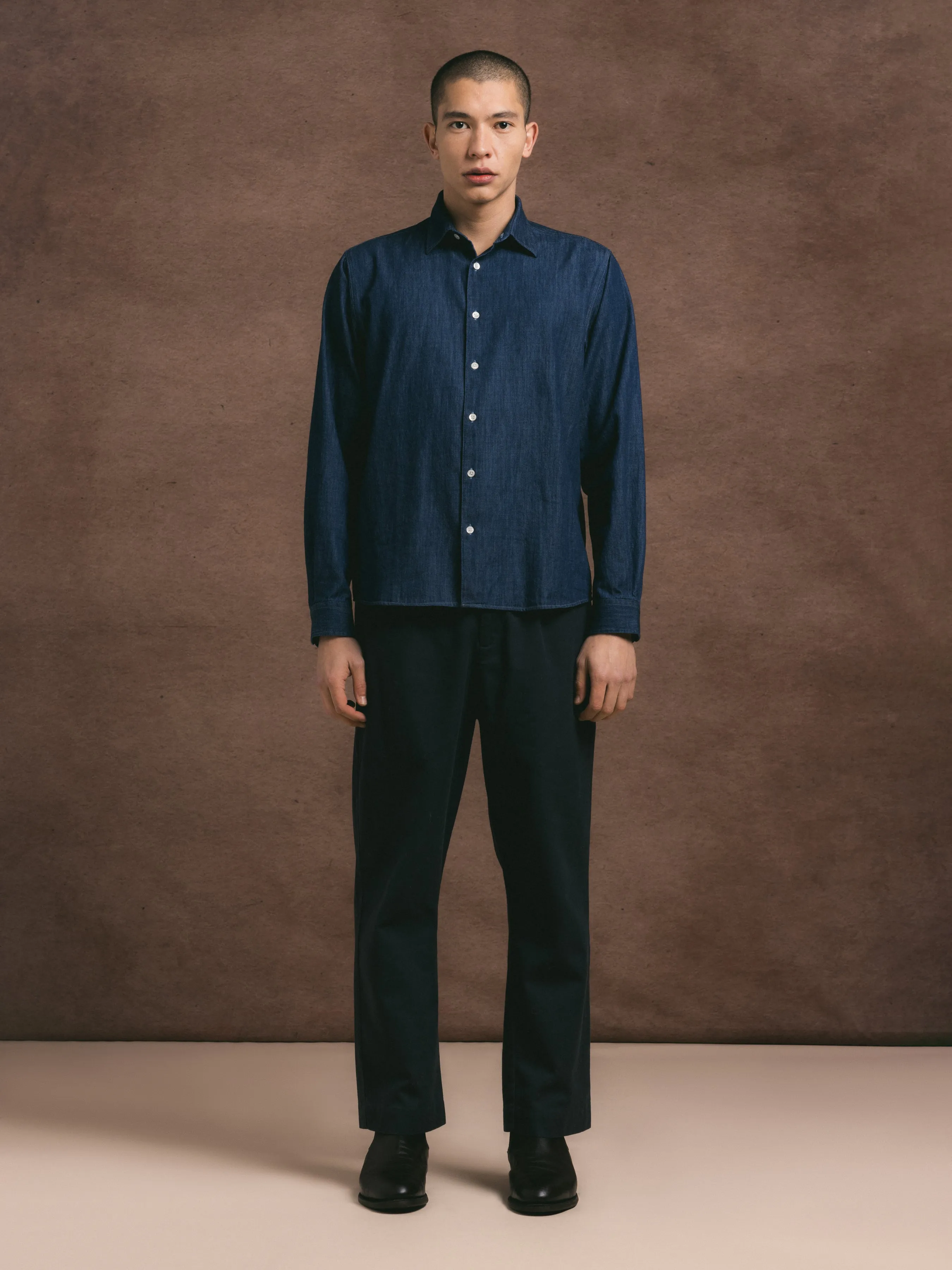 Dirleton Shirt in Lightweight Denim sold by Kestin product image thumbnail 2