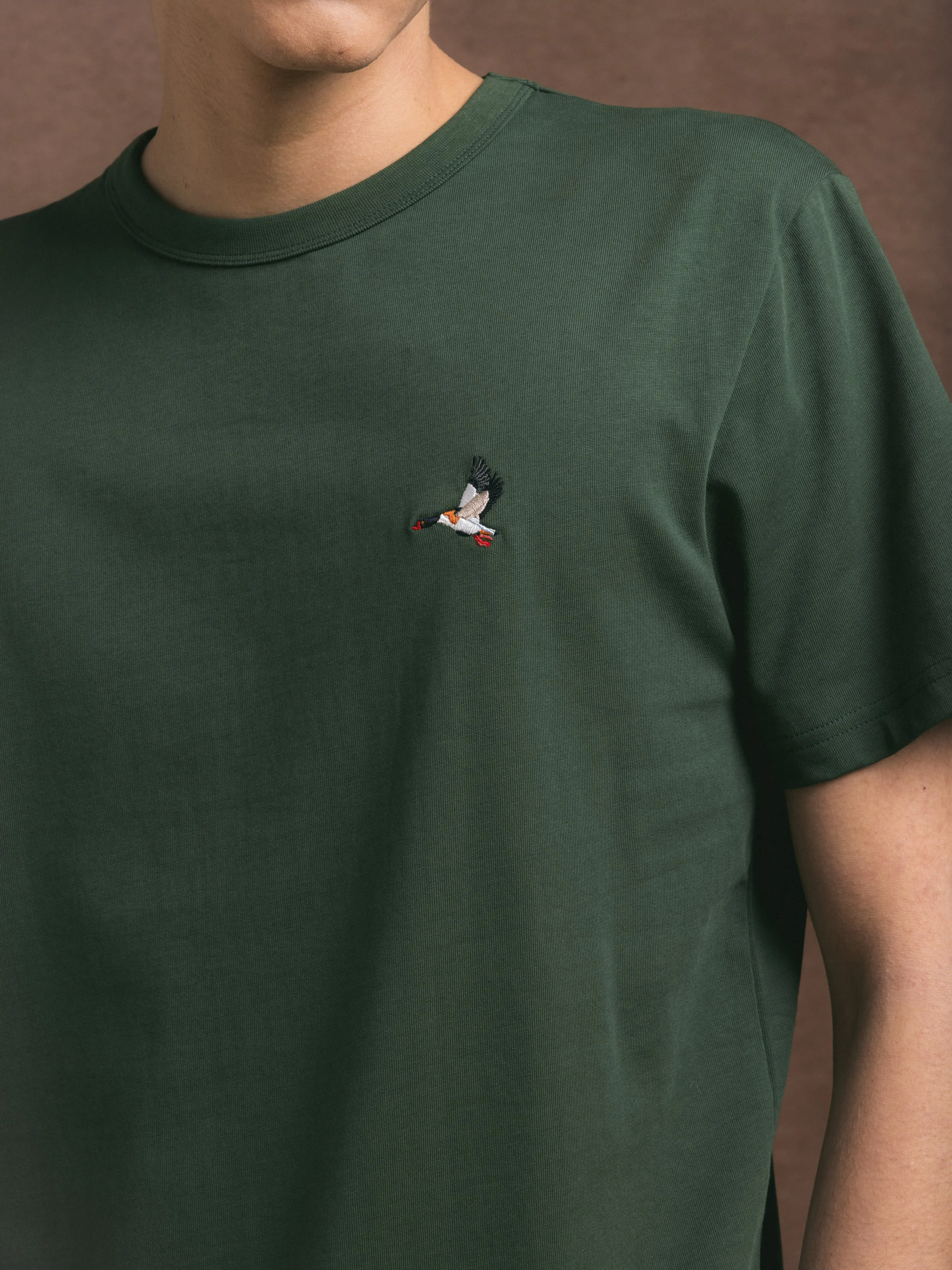 Cargill Tee in Forest Duck Embroidery sold by Kestin product image thumbnail 3