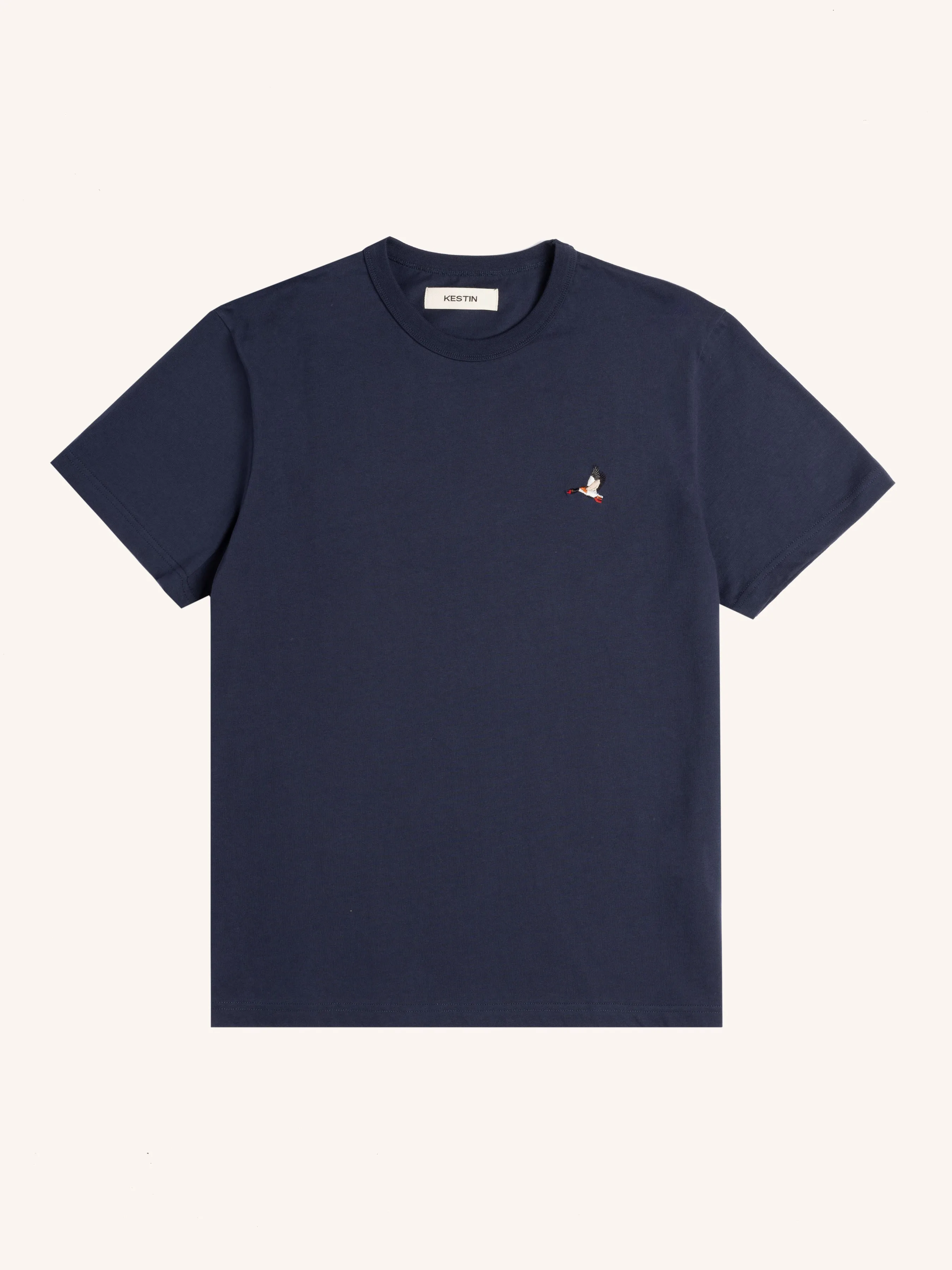 Cargill Tee in Dark Navy Duck Embroidery sold by Kestin