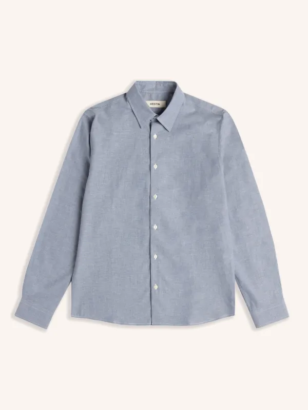 Dirleton Shirt in Lightweight Chambray sold by Kestin
