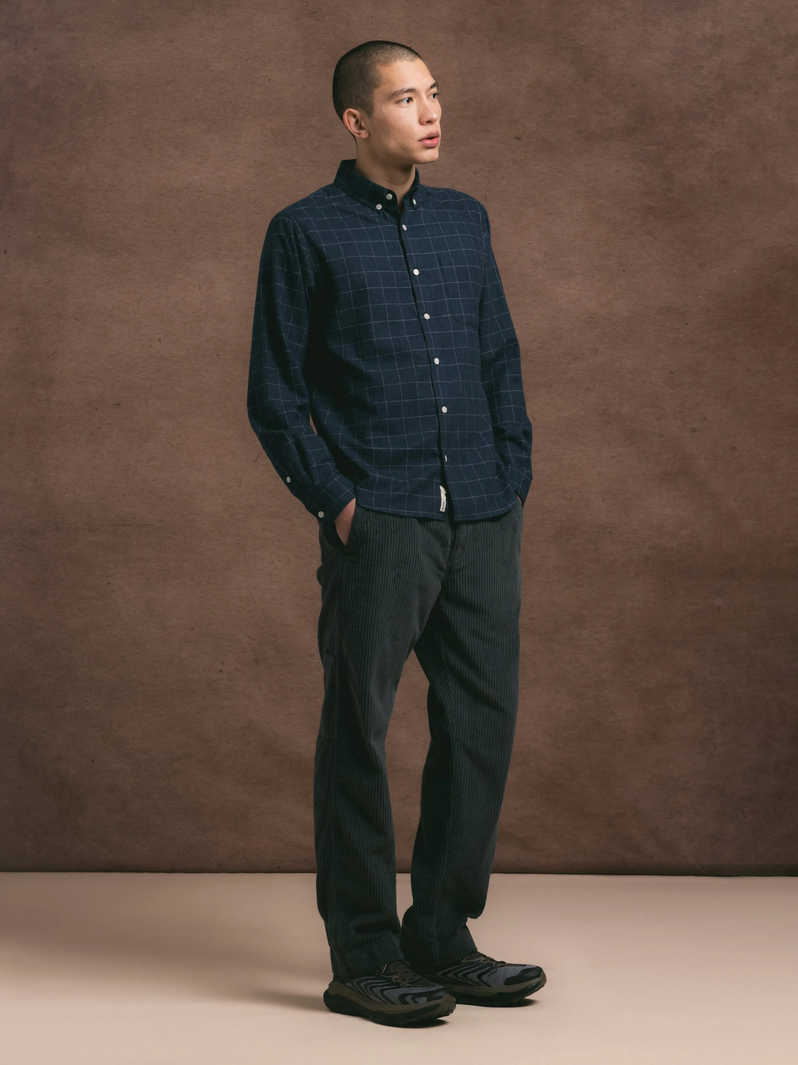 Aberlour Pant in Charcoal Jumbo Cord sold by Kestin product image thumbnail 3